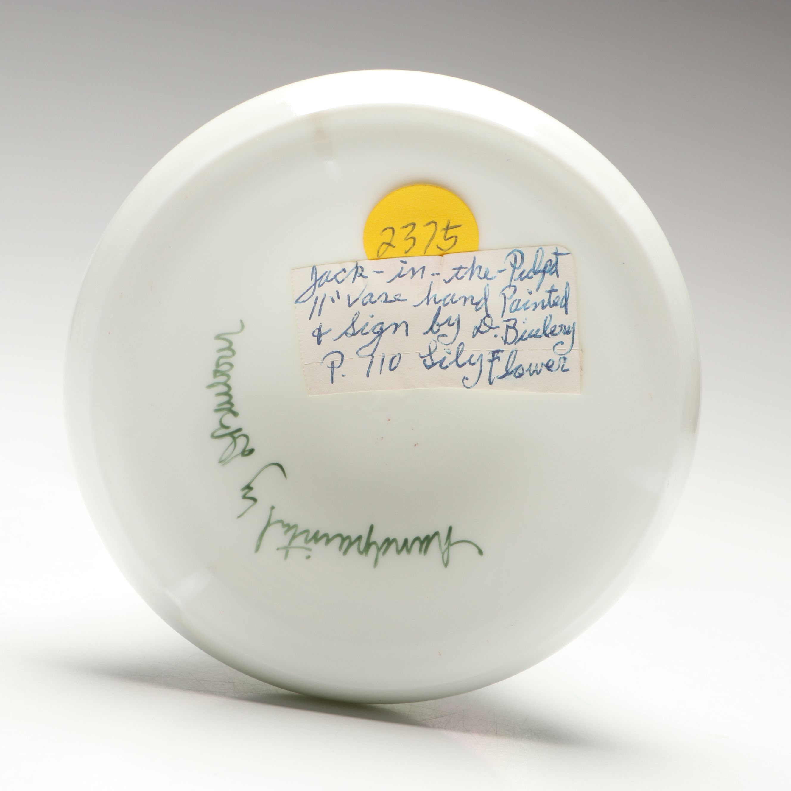 Fenton Hand-Painted Jack-in-the-Pulpit and Other Glass Table Accessories