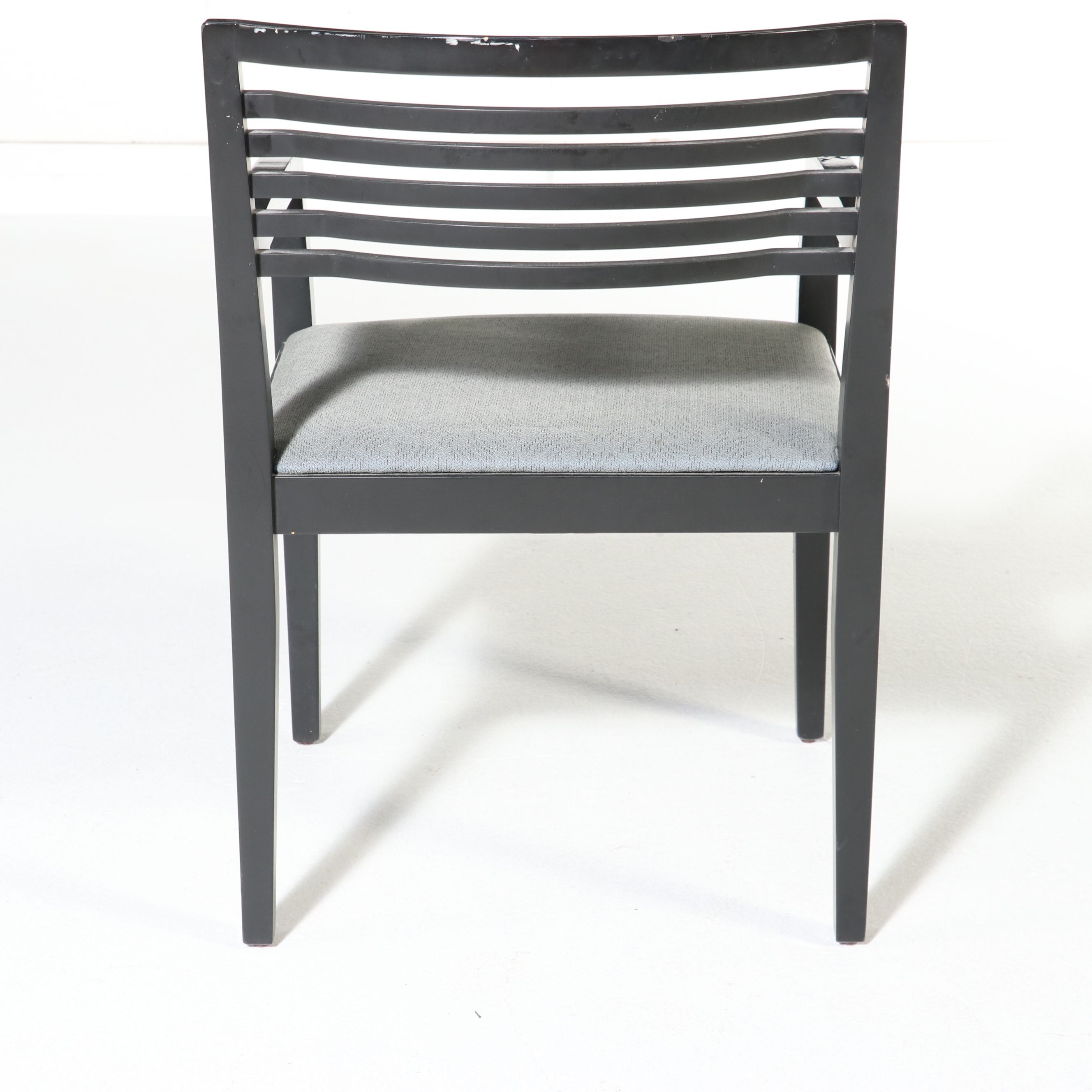 Knoll Studio Postmodern Style Ebonized Wood "Spoleto" Armchair, 1990