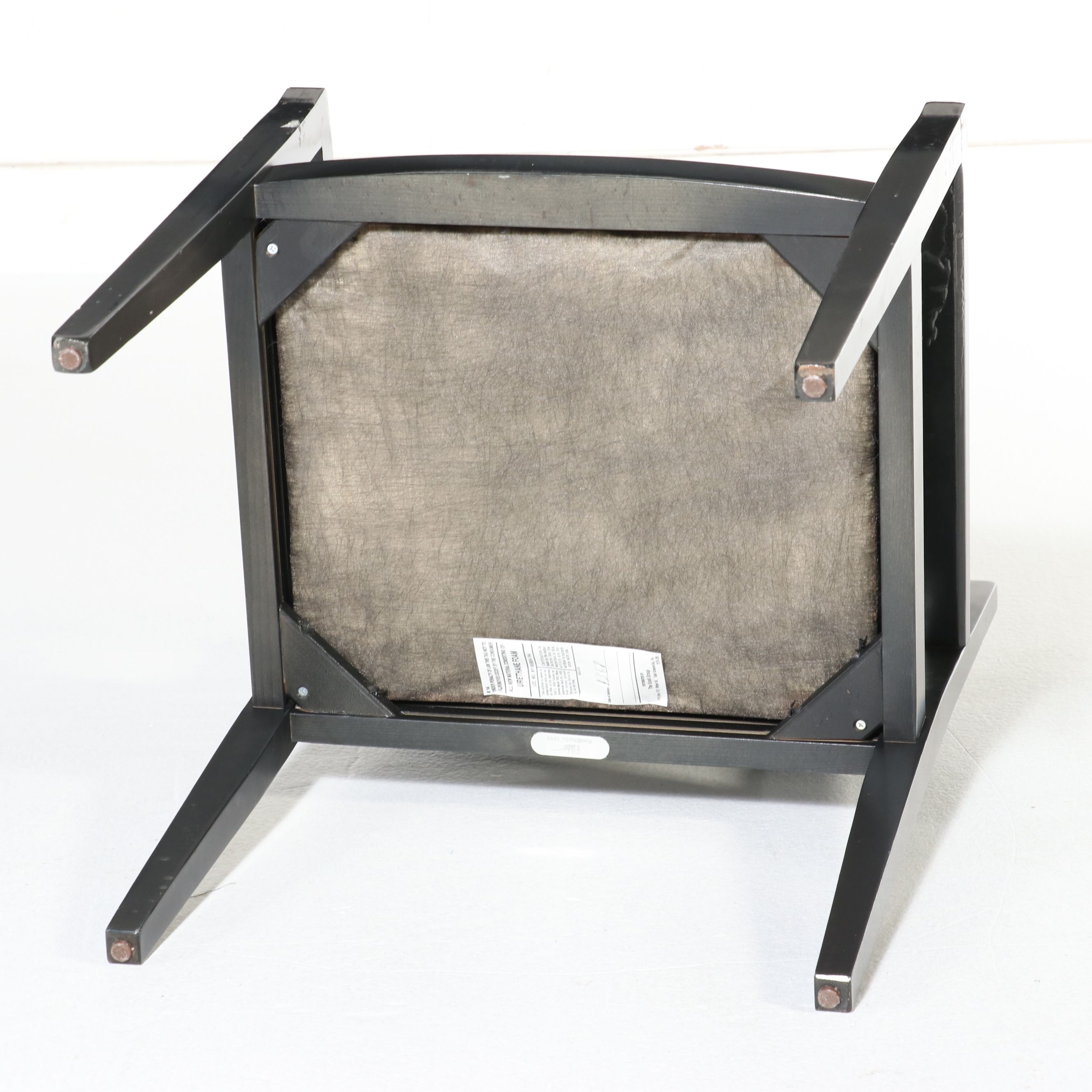 Knoll Studio Postmodern Style Ebonized Wood "Spoleto" Armchair, 1990