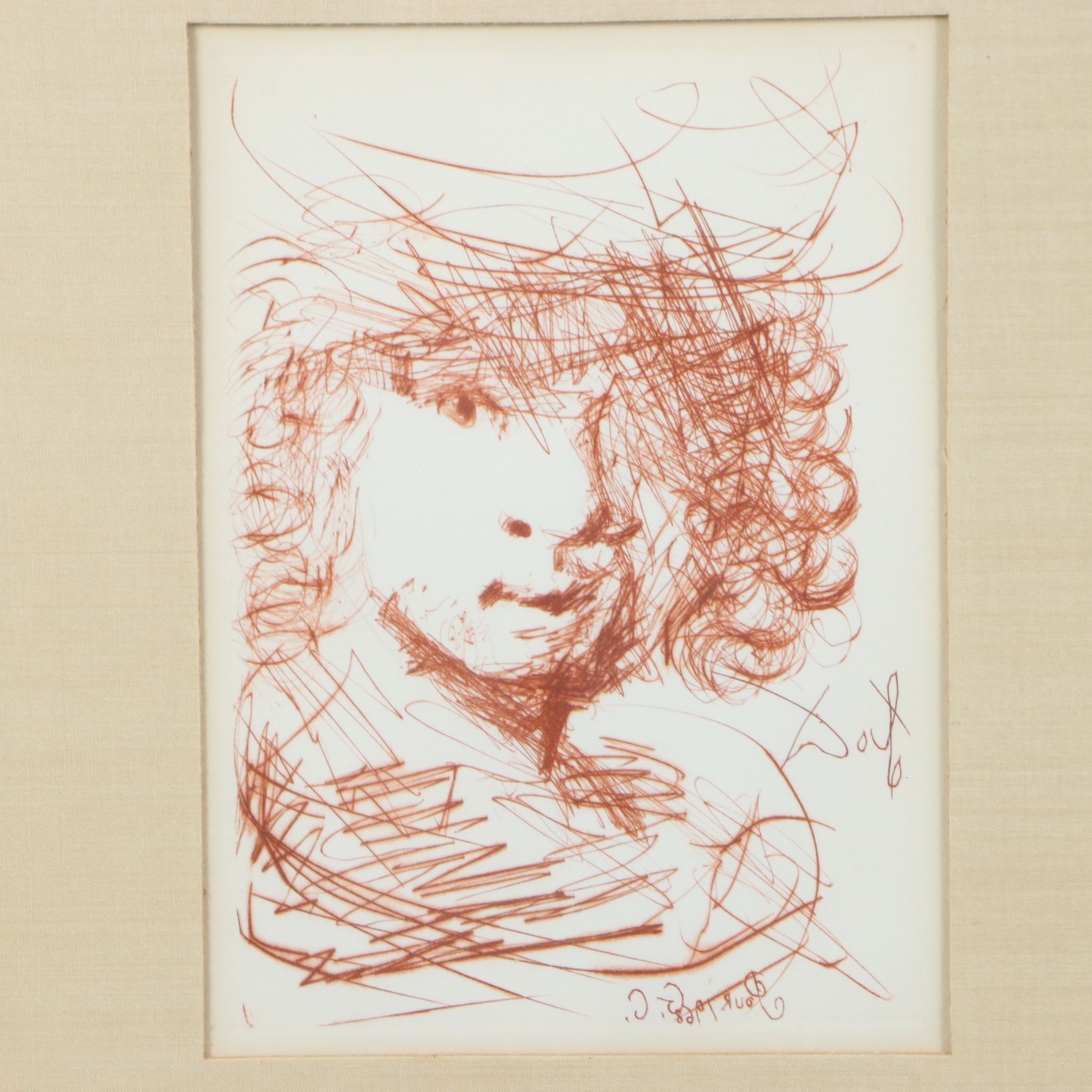 Salvador Dalí Restrike Etchings "Rembrandt van Rijn" and "Michelangelo"
