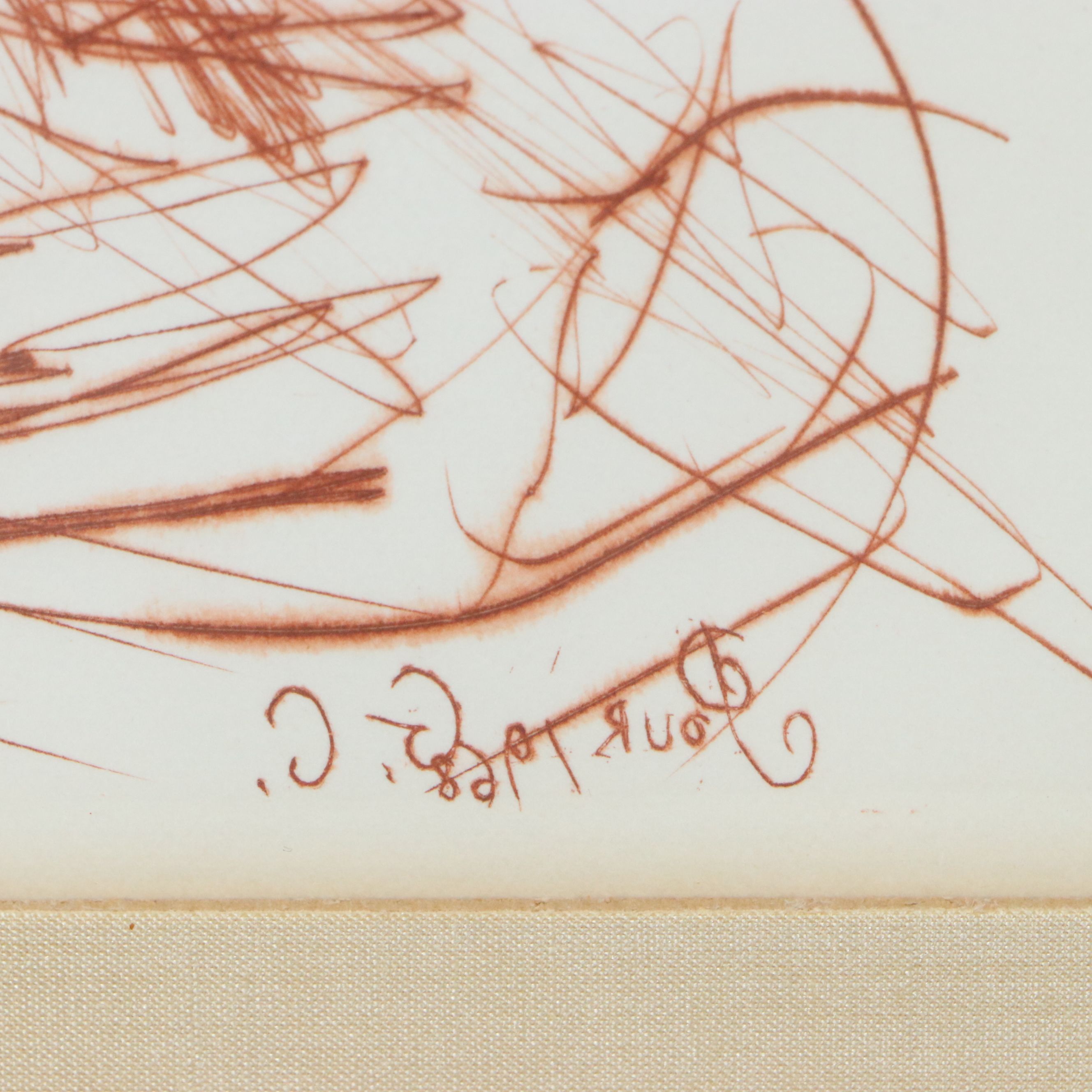 Salvador Dalí Restrike Etchings "Rembrandt van Rijn" and "Michelangelo"