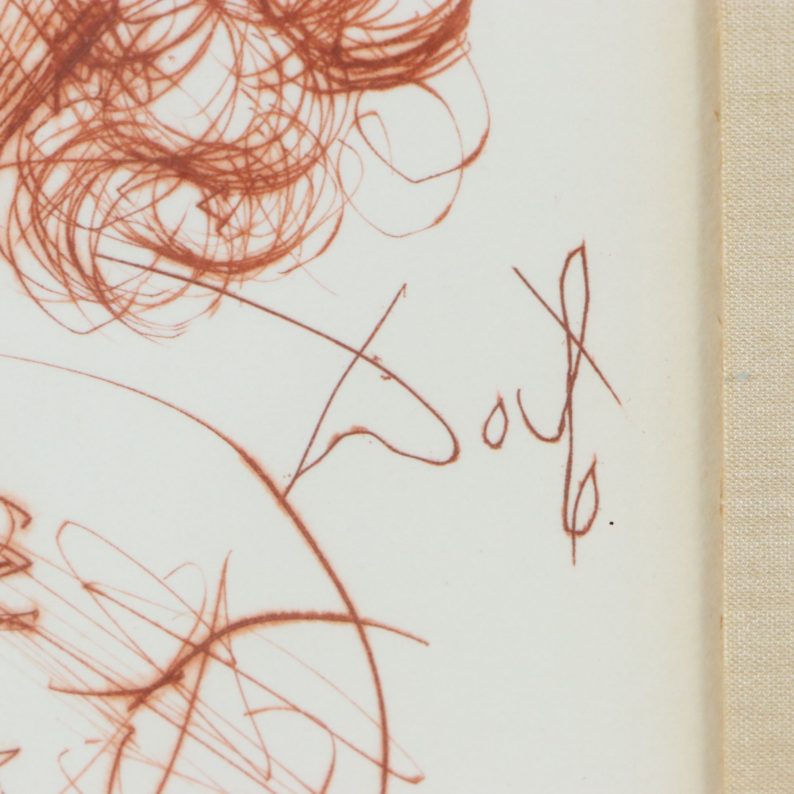 Salvador Dalí Restrike Etchings "Rembrandt van Rijn" and "Michelangelo"