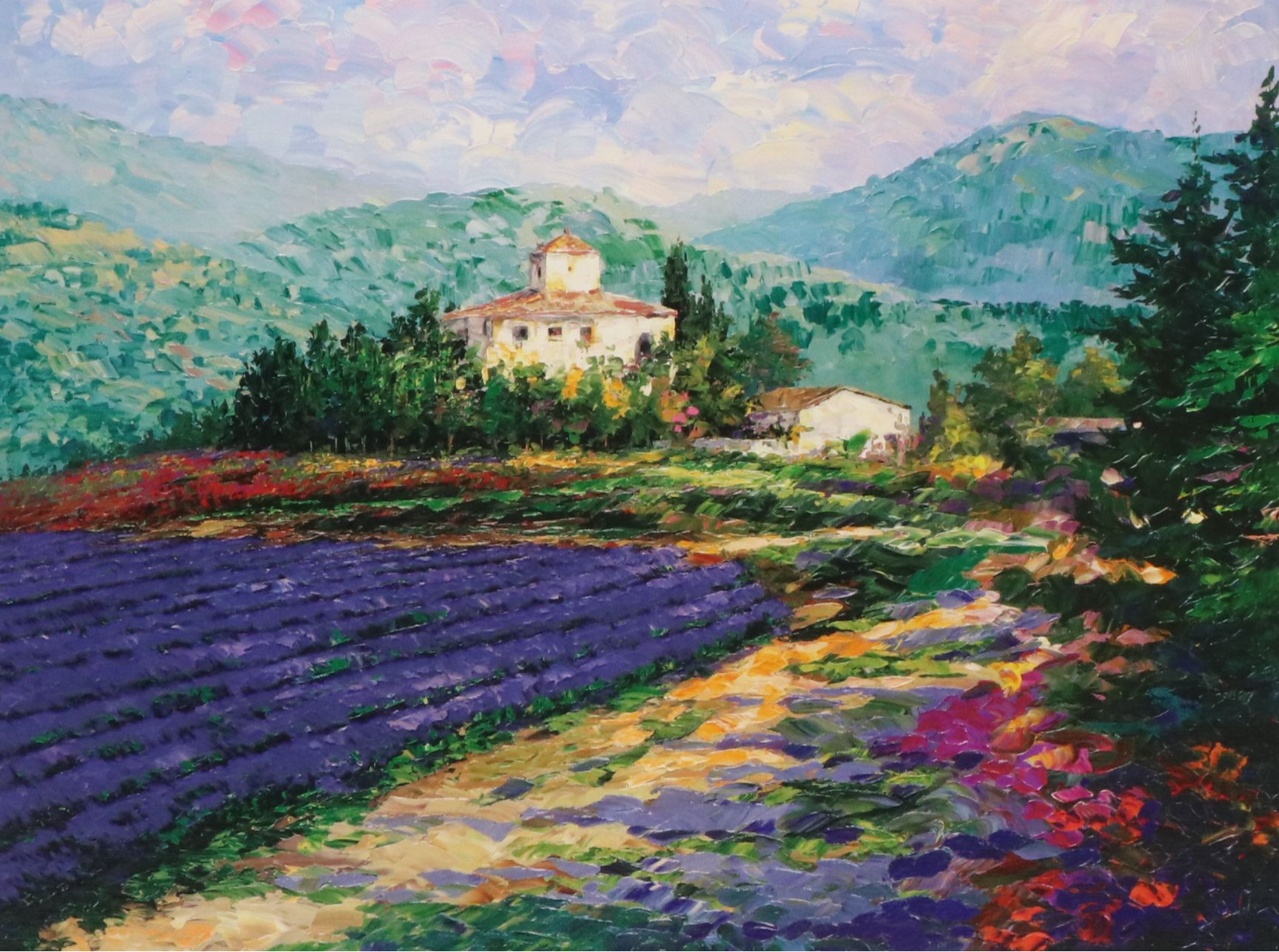 Alex Perez Seriolithographs Including "Lavender in Provence," 2002