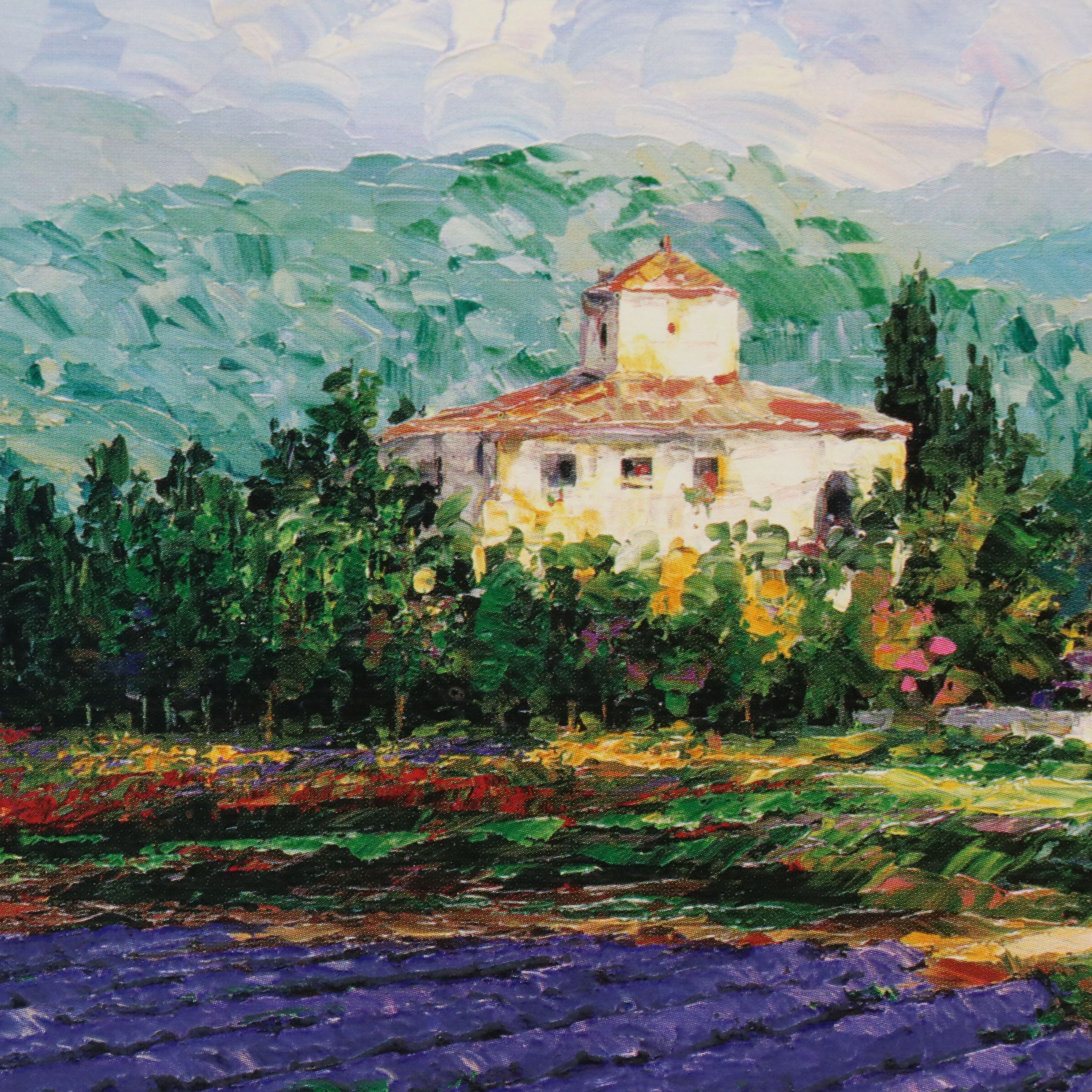 Alex Perez Seriolithographs Including "Lavender in Provence," 2002