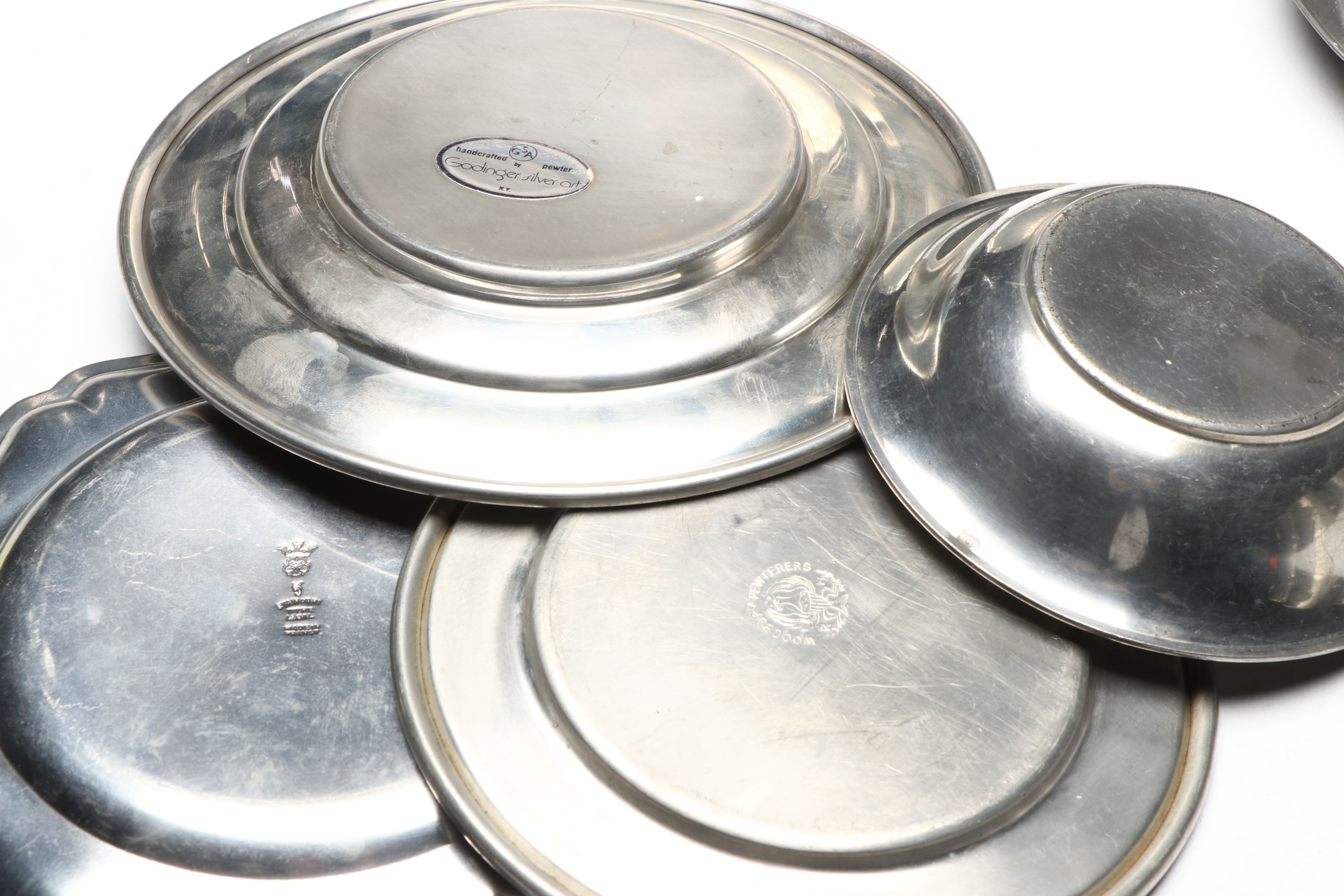 Hartford, Oneida with Other Pewter Plates, Tankards, Pitcher and More