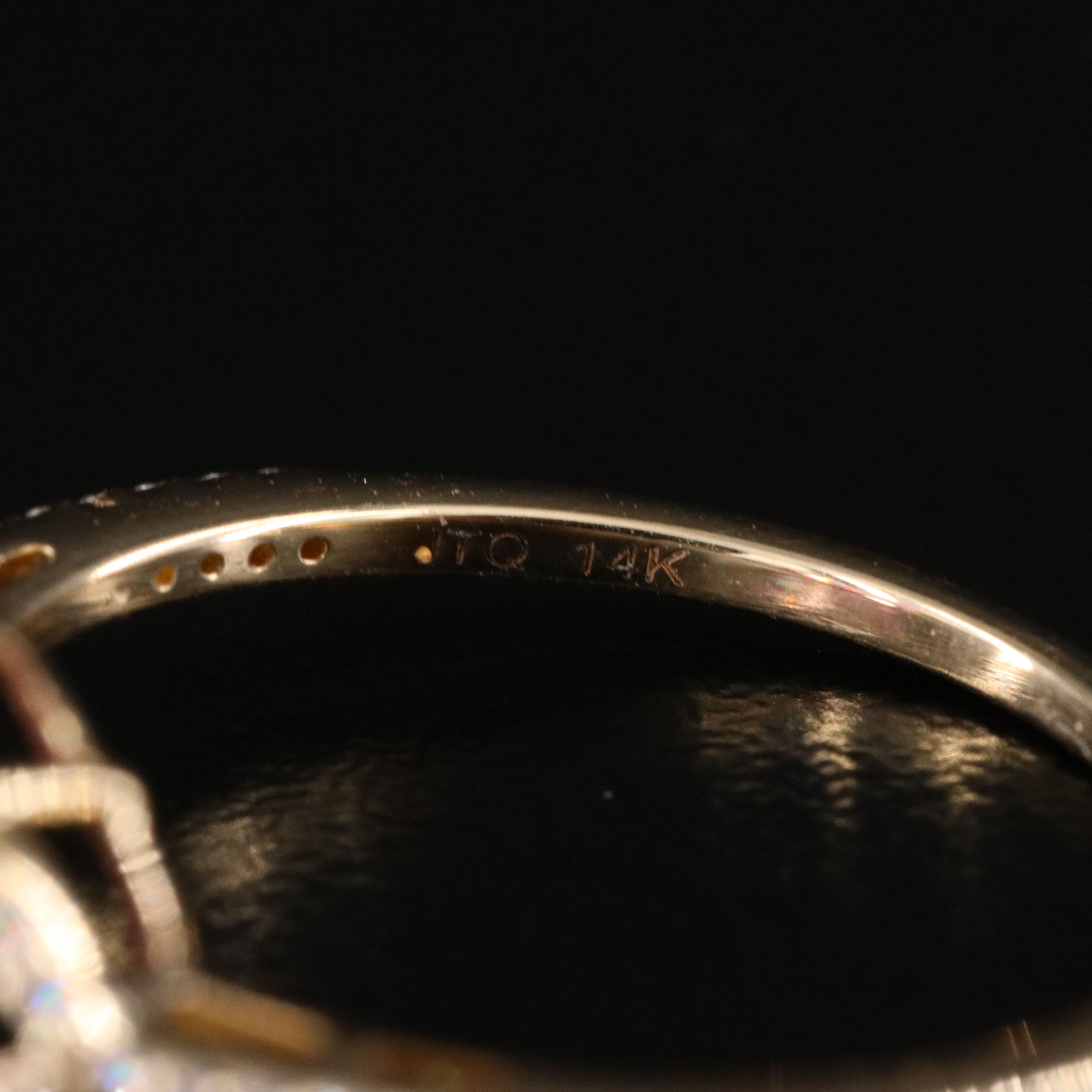 14K 1.76 CT Lab Grown Pink Sapphire and Moissanite Ring