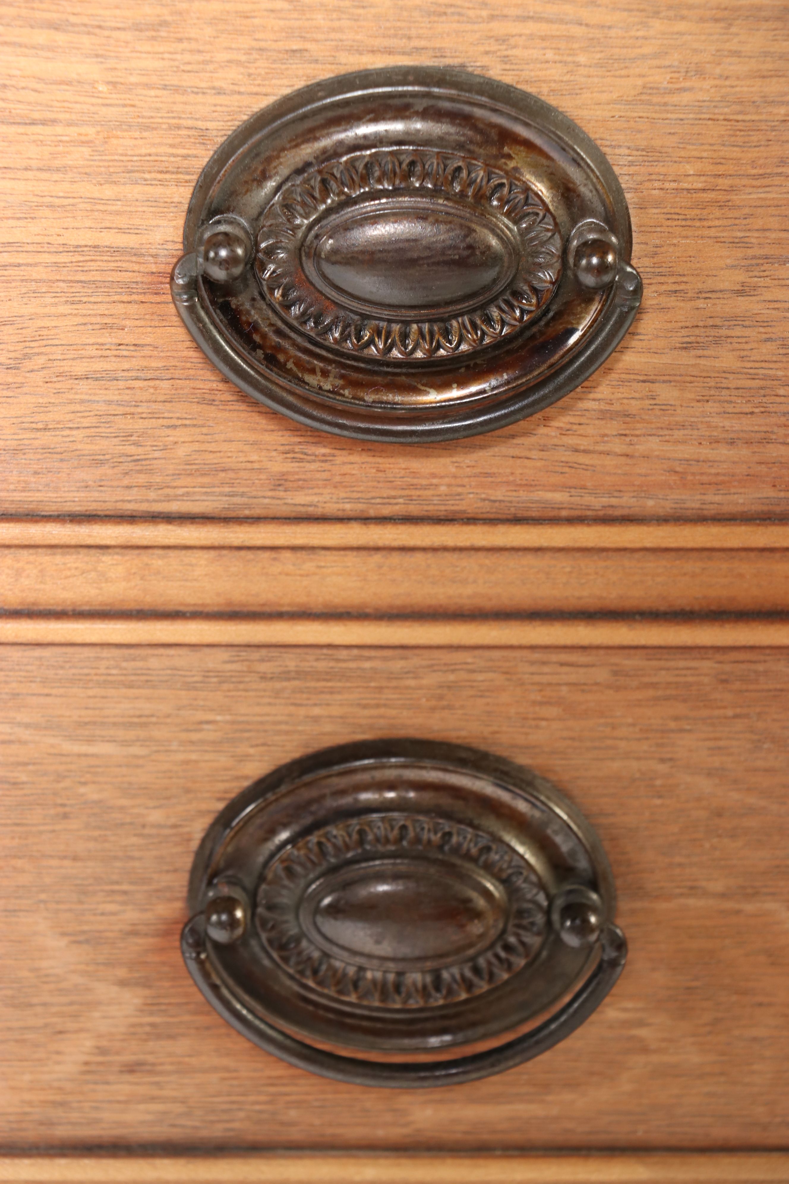 Hepplewhite Style Cherry Bowfront Chest of Drawers, 19th Century