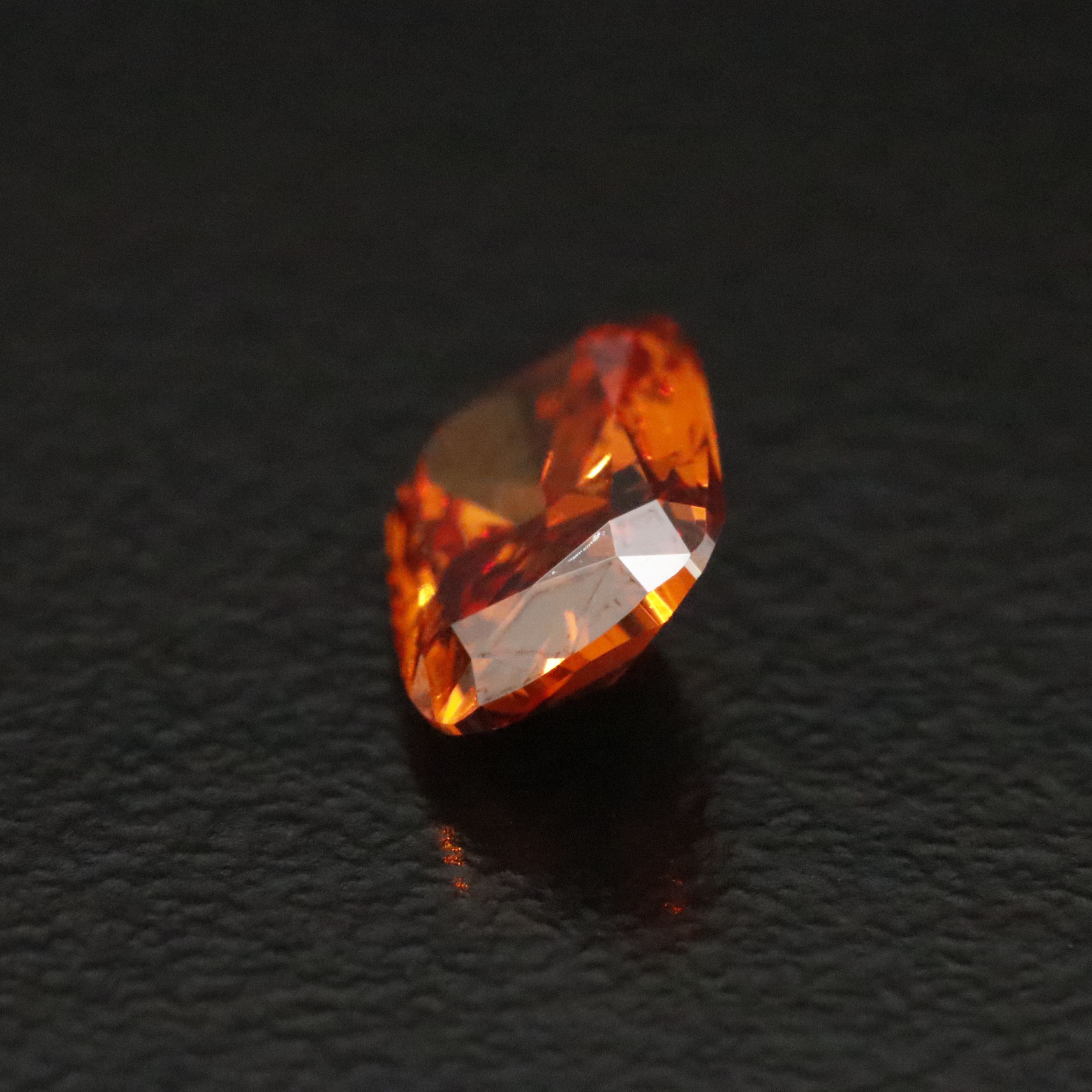 Loose 1.00 CT Lab Grown Fancy Vivid Orange Diamond with IGI Report
