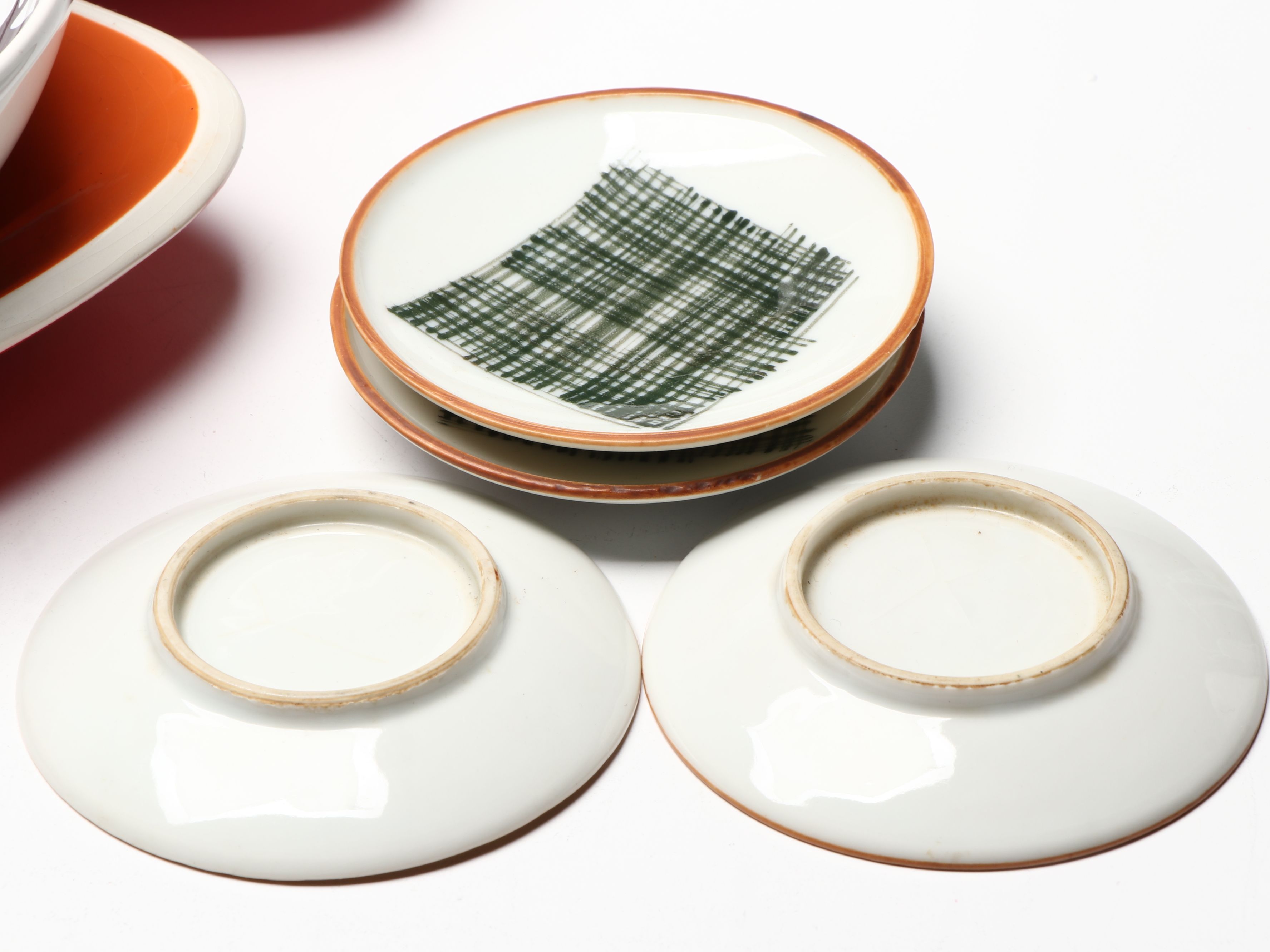 Gien "Vigne" Salad Plates with Divided Platter and More Ceramic Tableware