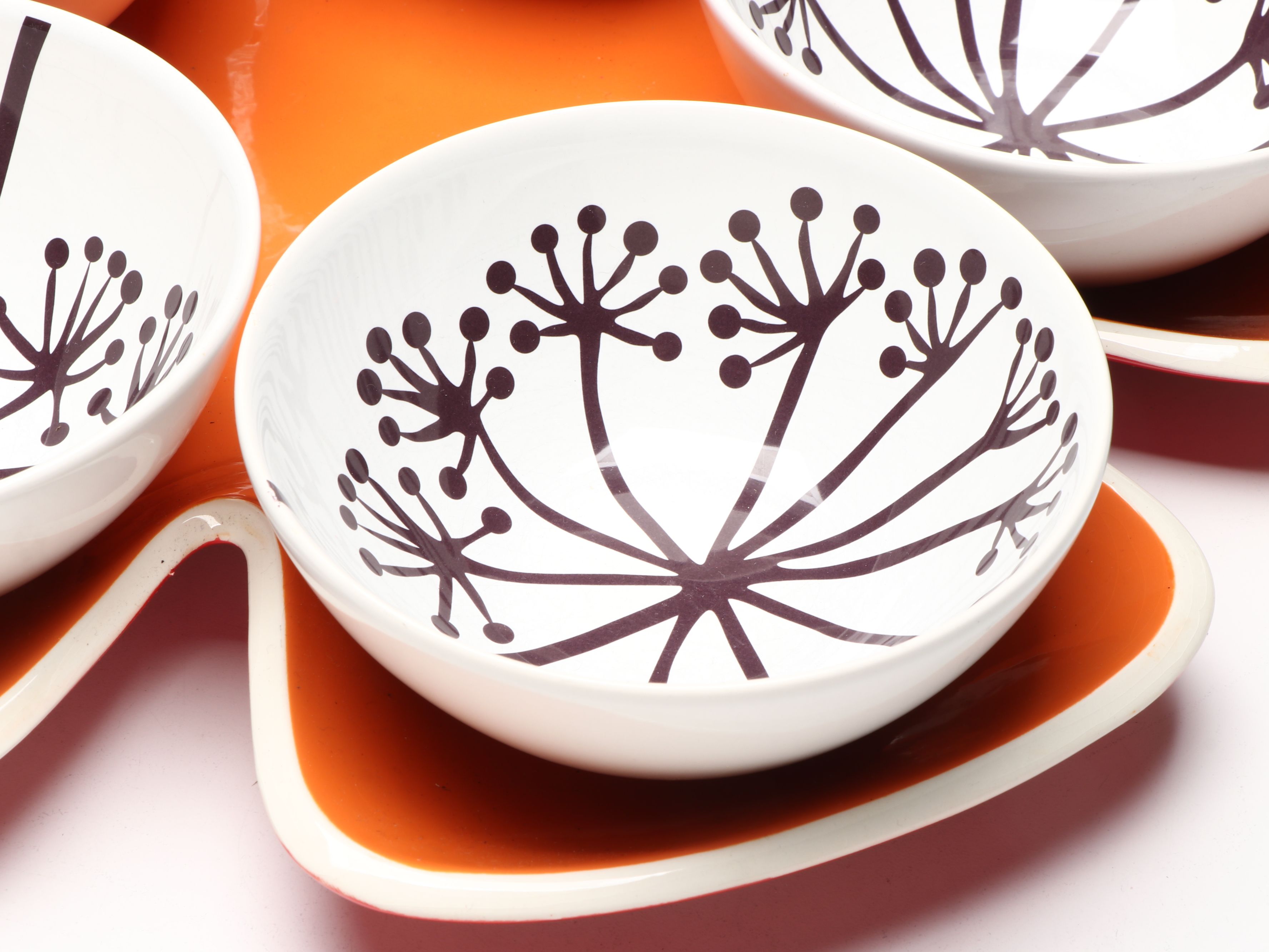 Gien "Vigne" Salad Plates with Divided Platter and More Ceramic Tableware