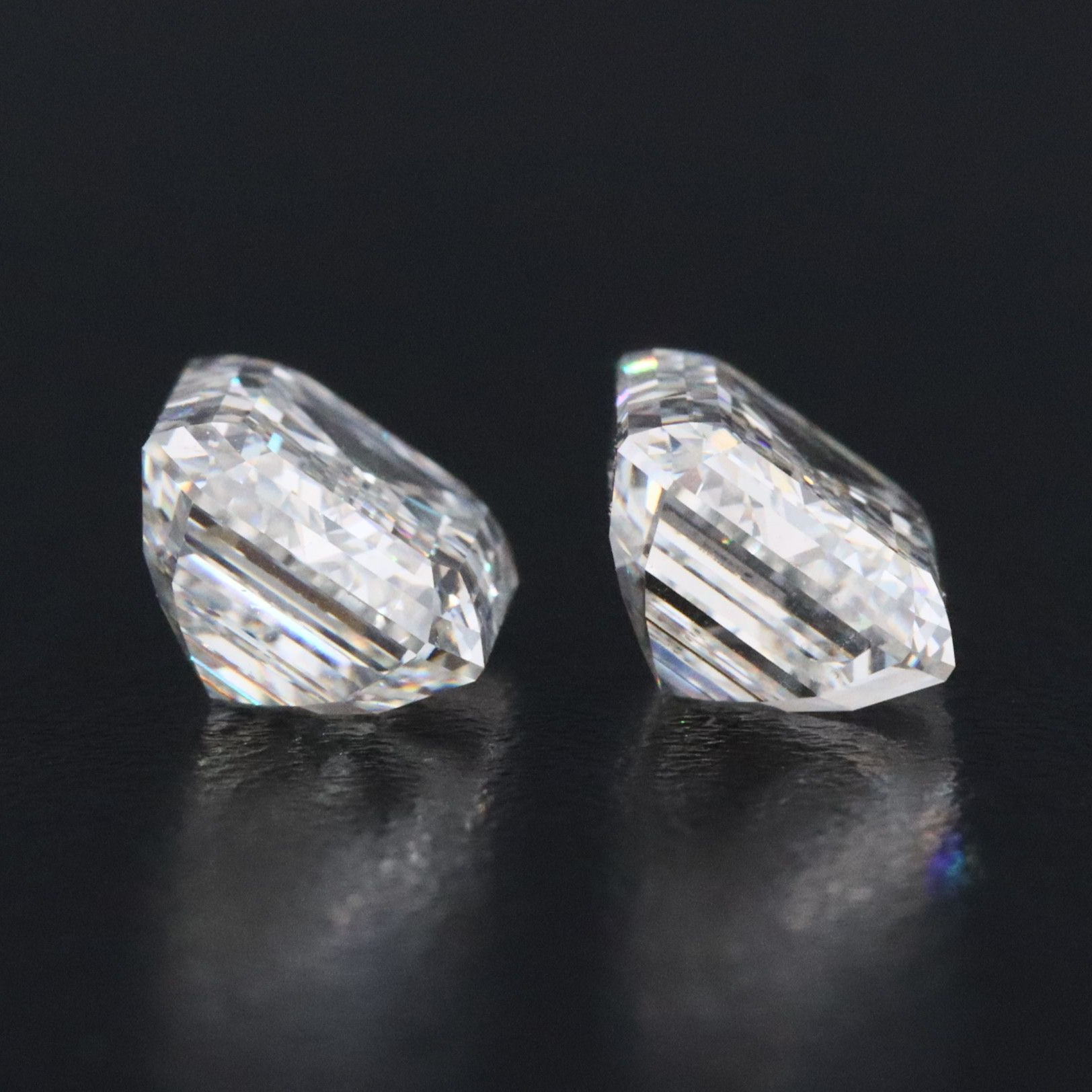Loose 6.02 CTW Lab Grown Diamond Matched Pair with IGI Reports
