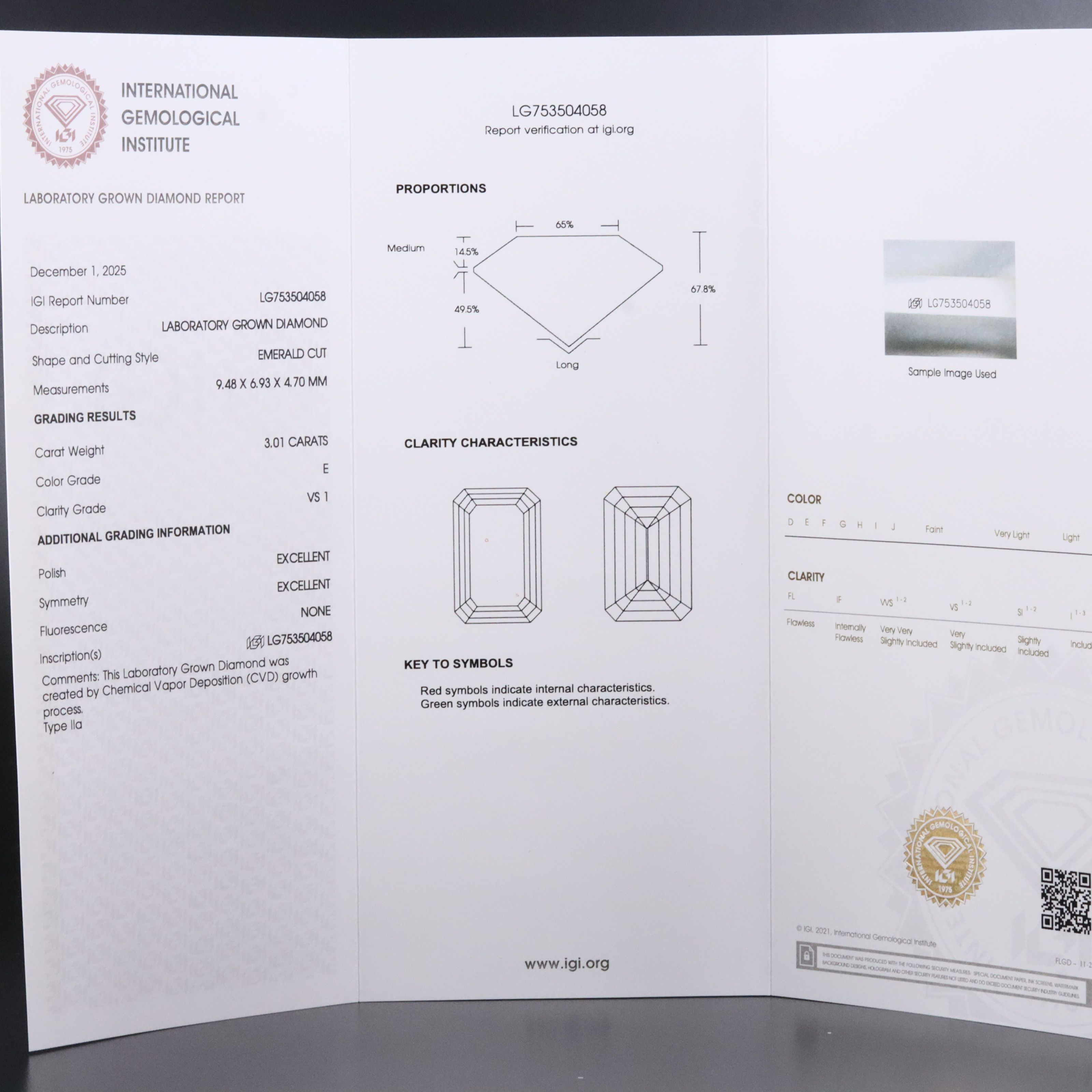 Loose 6.02 CTW Lab Grown Diamond Matched Pair with IGI Reports