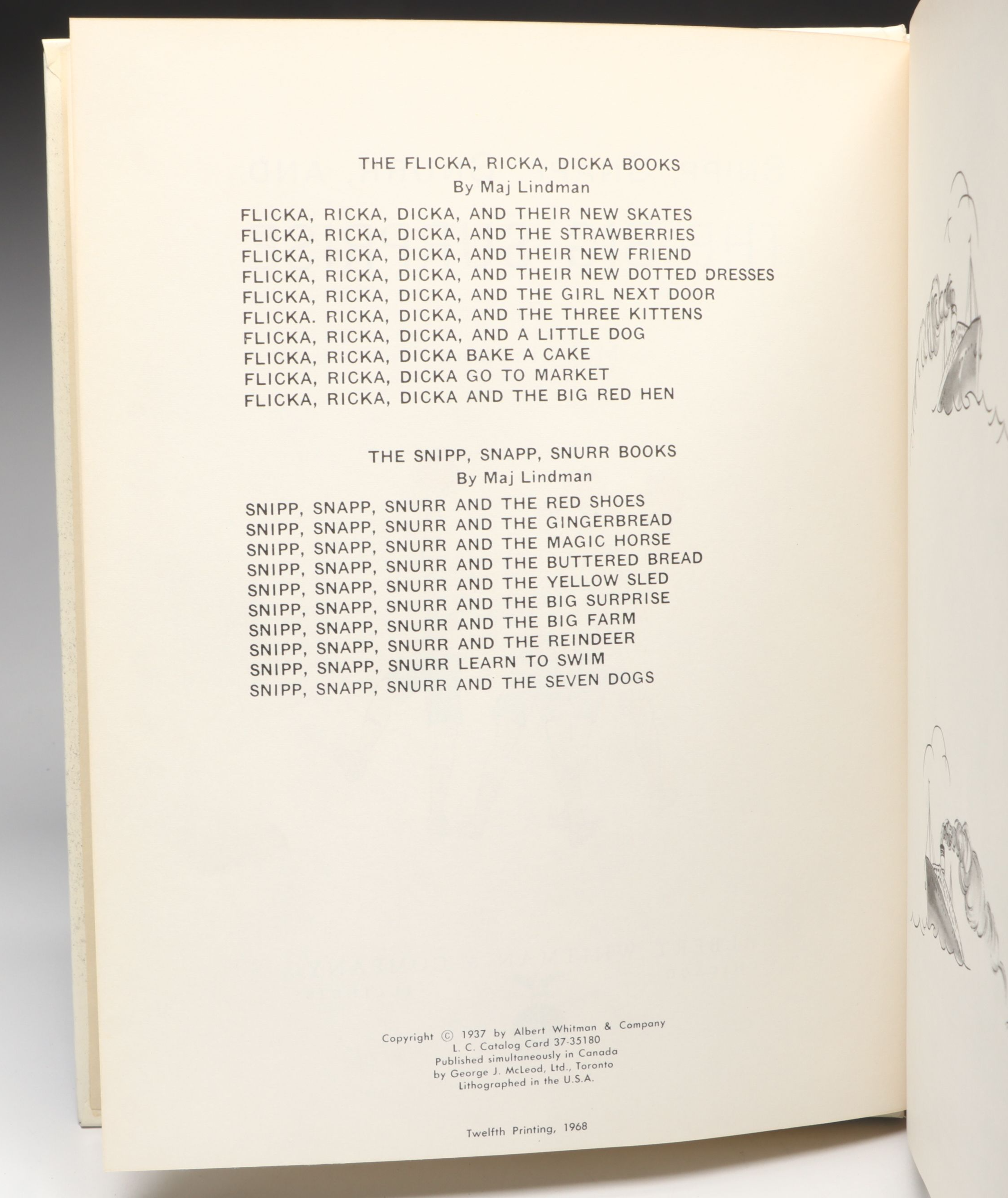 "Snipp, Snapp, Snurr" Series by Maj Lindman