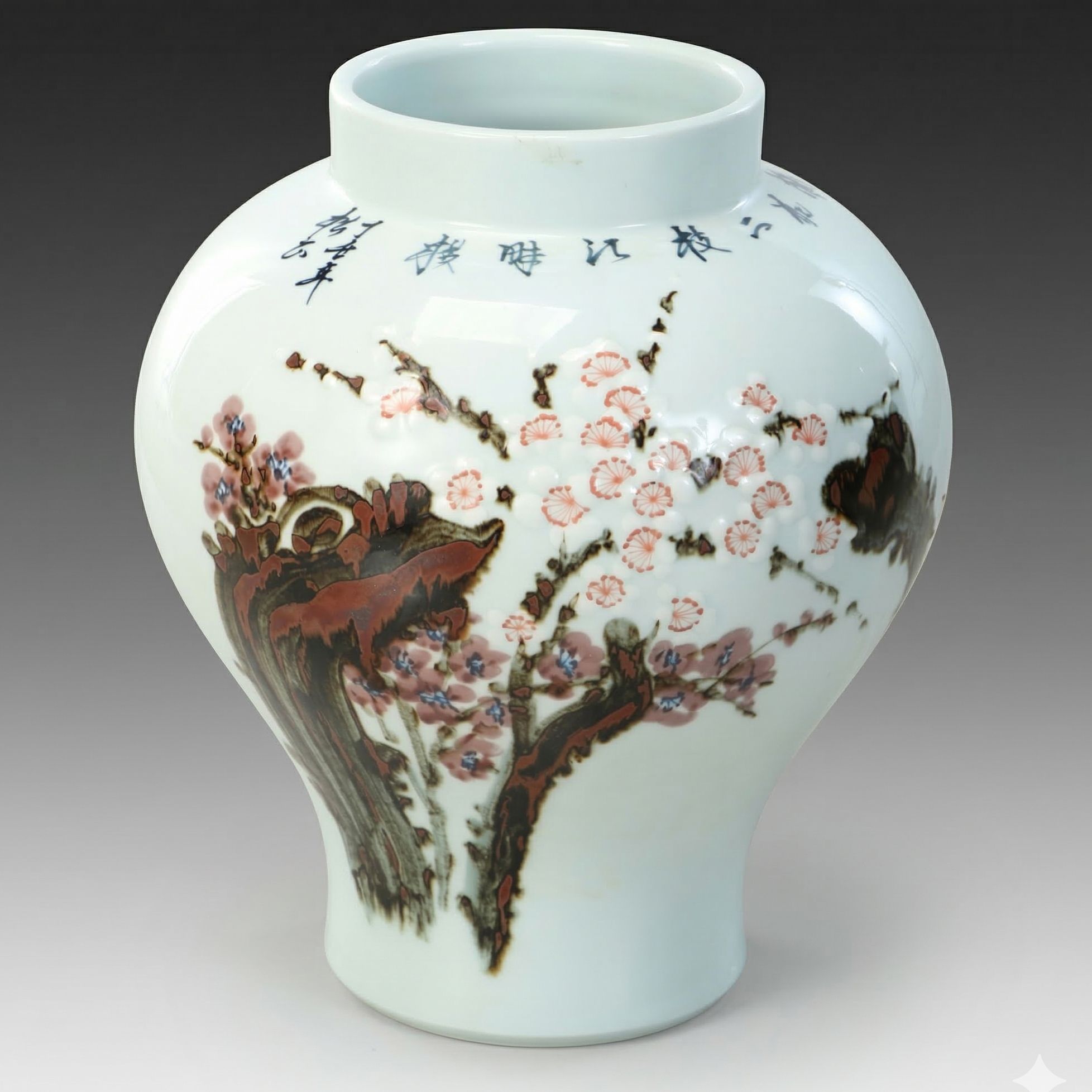 Chinese Cherry Blossom Porcelain Vase