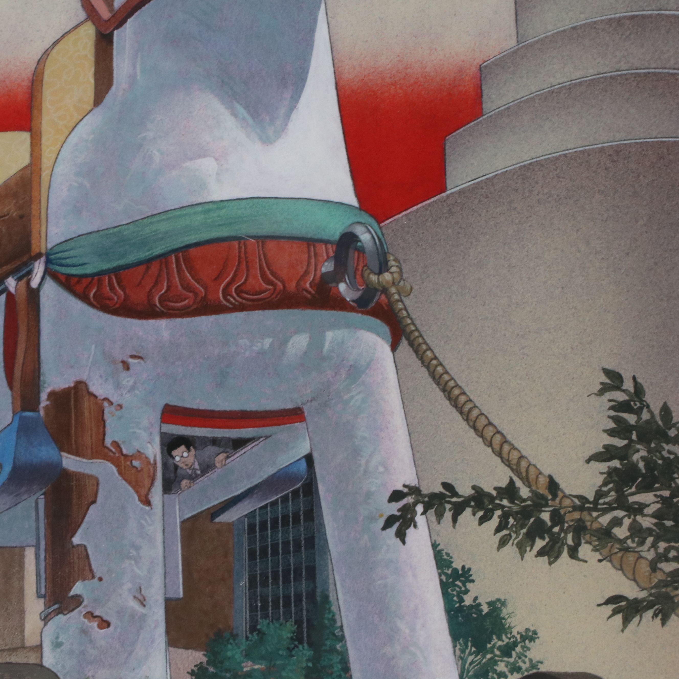 Chris Fox Payne Illustration of Modern Trojan Horse, 1996