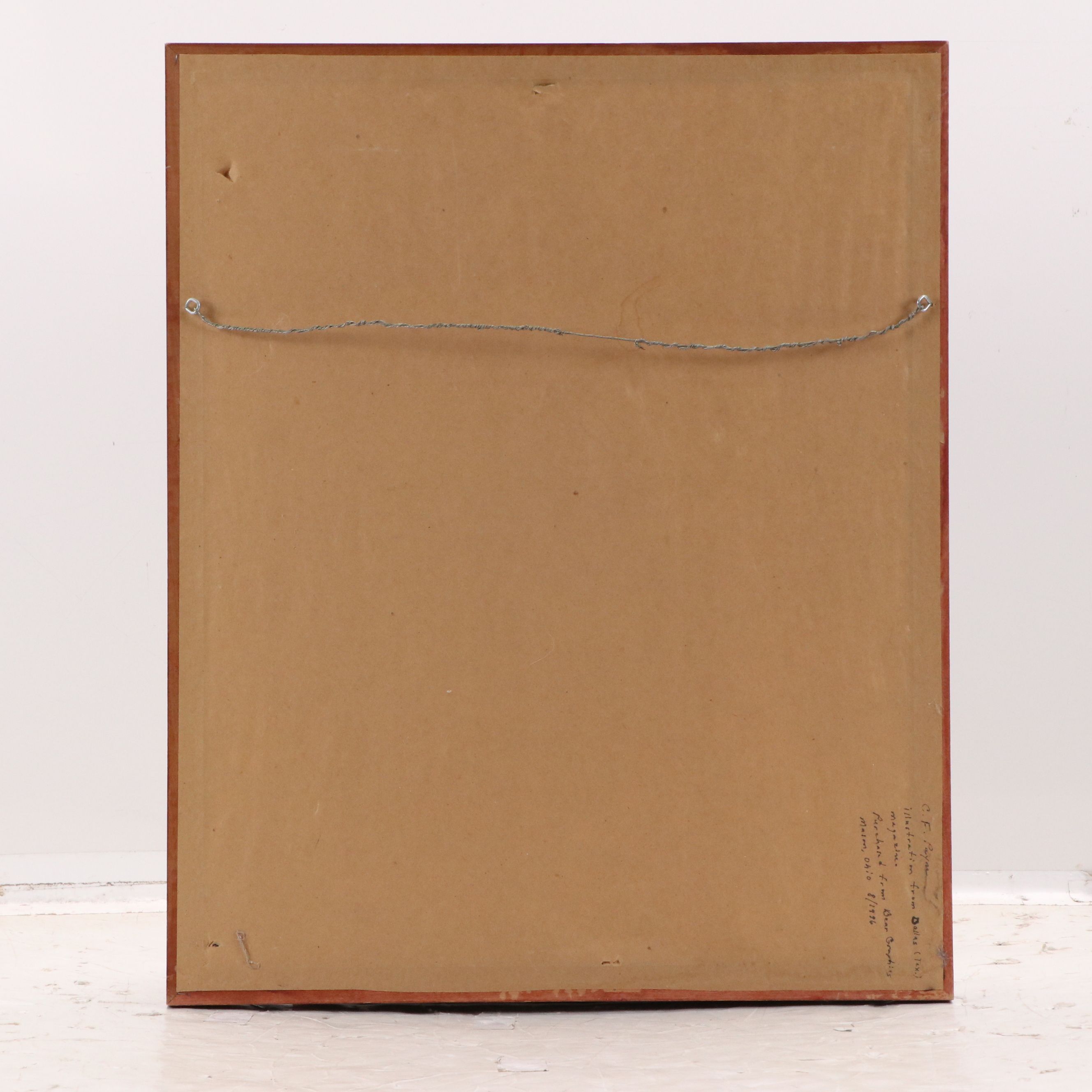 Chris Fox Payne Illustration of Modern Trojan Horse, 1996