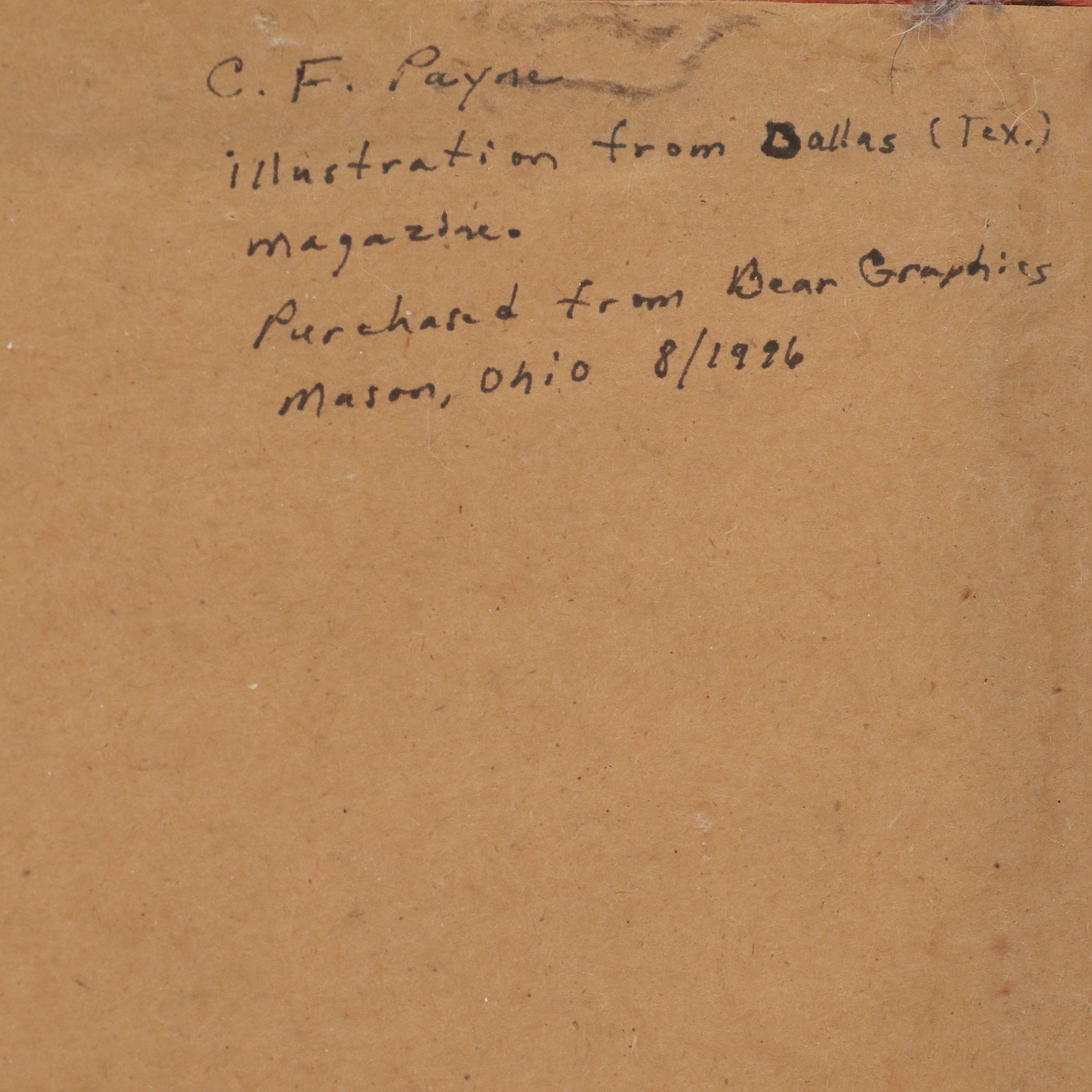 Chris Fox Payne Illustration of Modern Trojan Horse, 1996