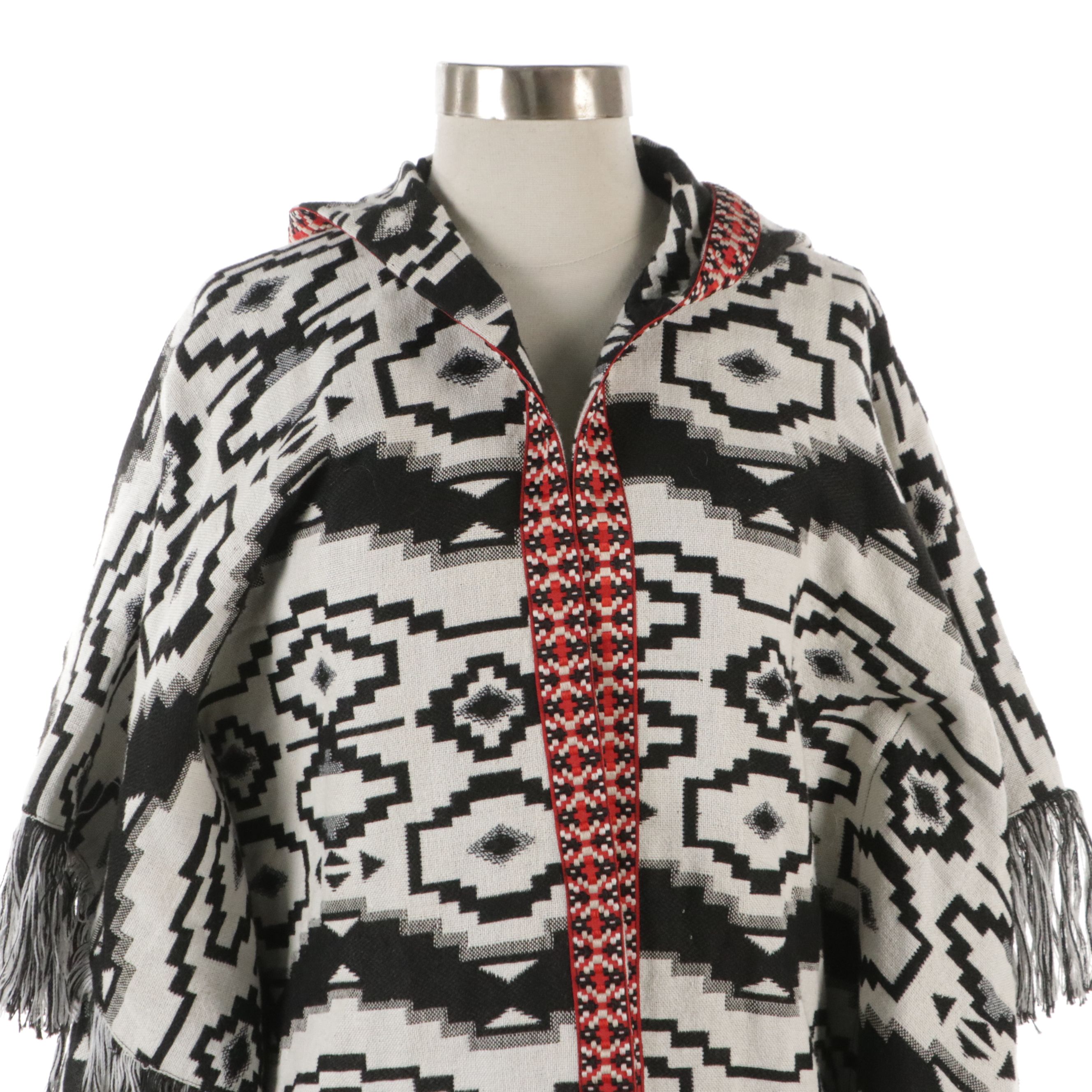 Michael Kors Flared Skirt, America & Beyond Hooded Ruana Wrap & Other Scarf