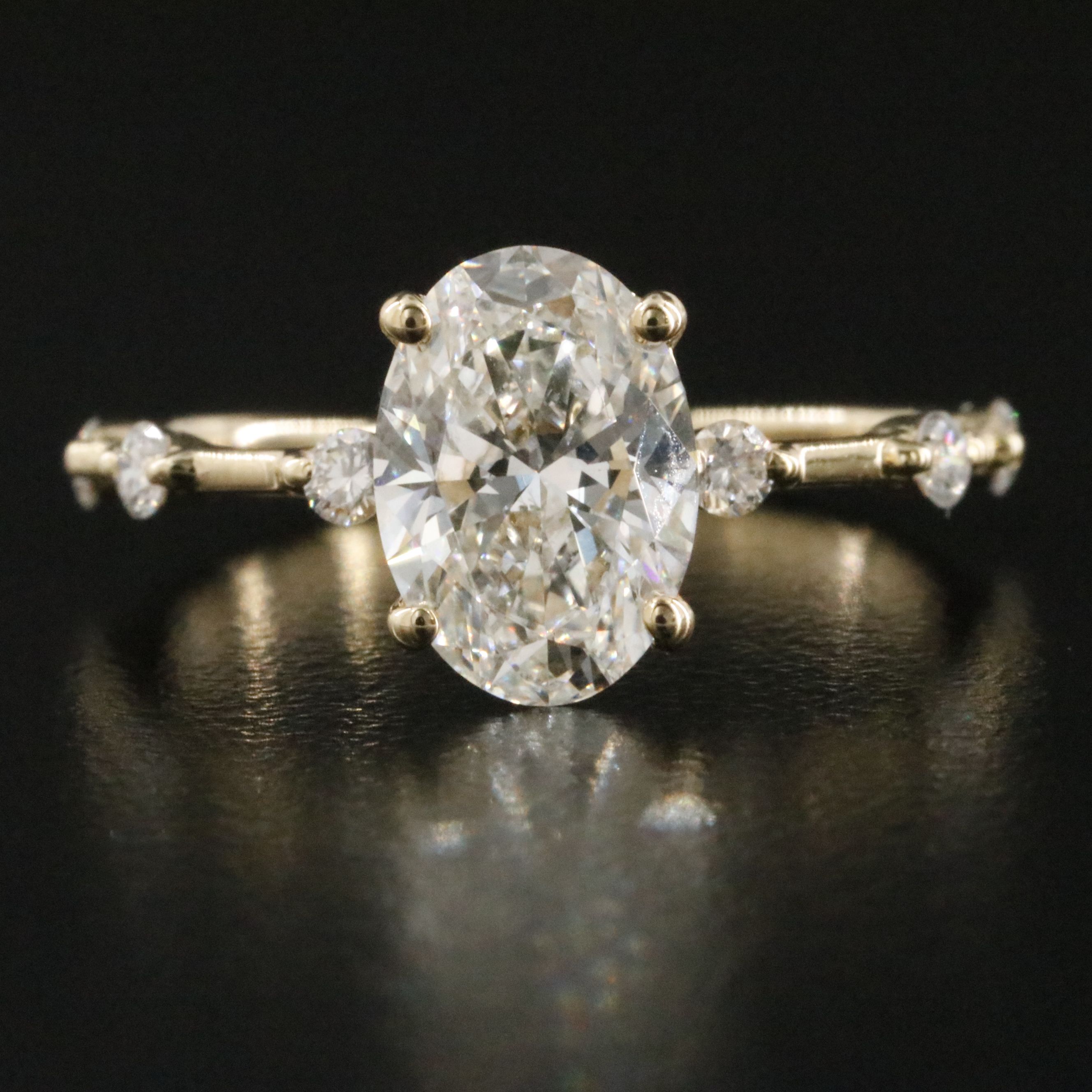 14K 2.24 CTW Lab Grown Diamond Ring with IGI Report