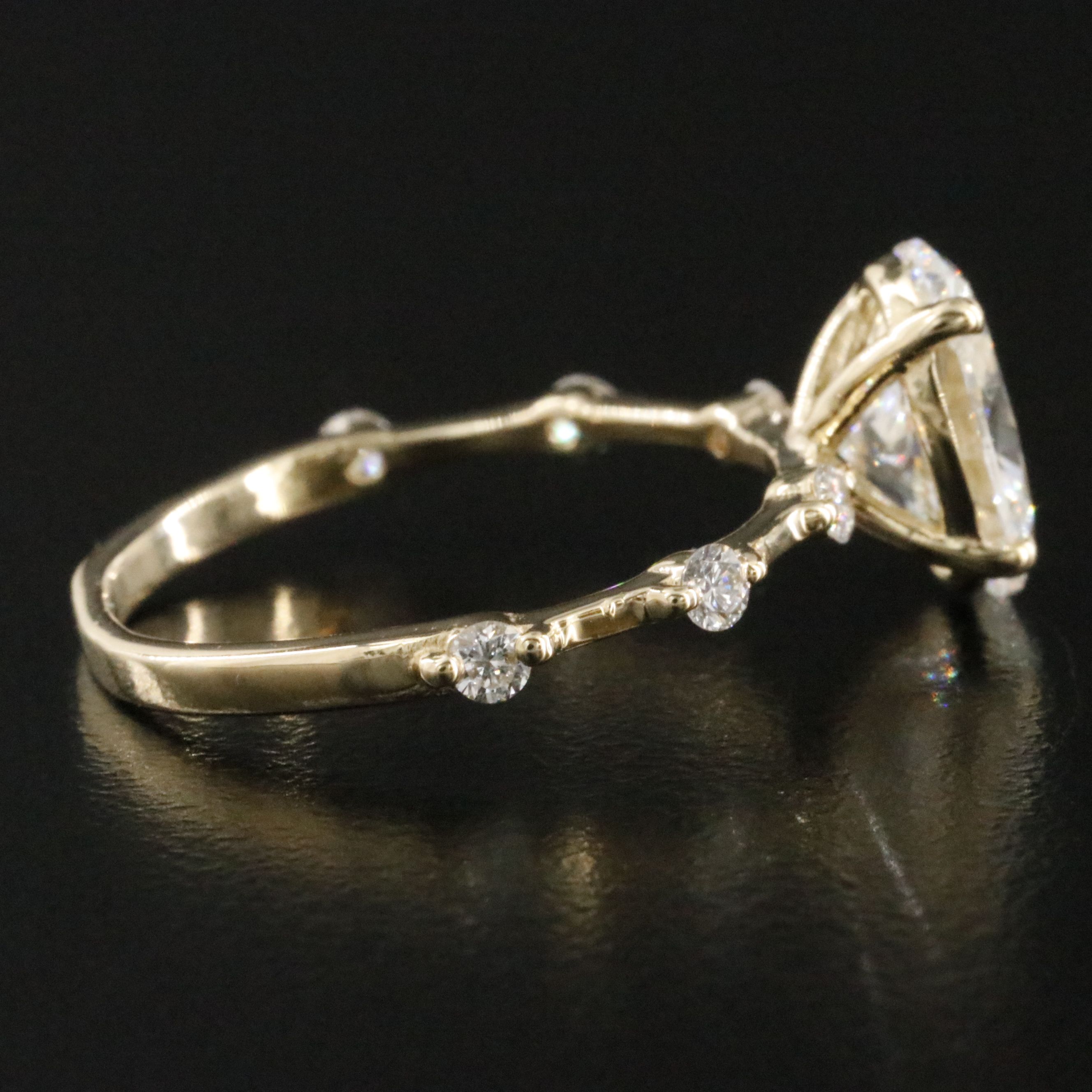 14K 2.24 CTW Lab Grown Diamond Ring with IGI Report