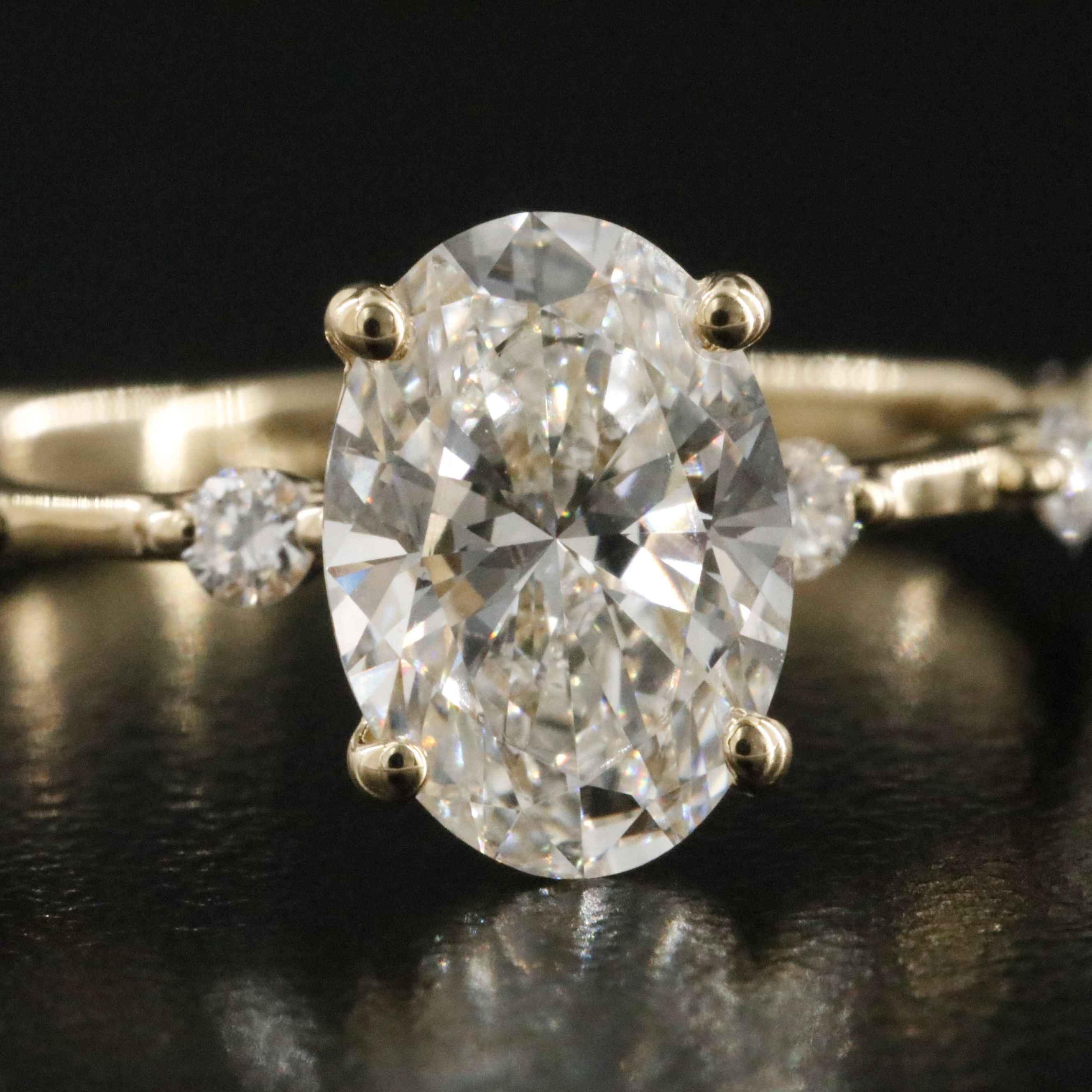 14K 2.24 CTW Lab Grown Diamond Ring with IGI Report