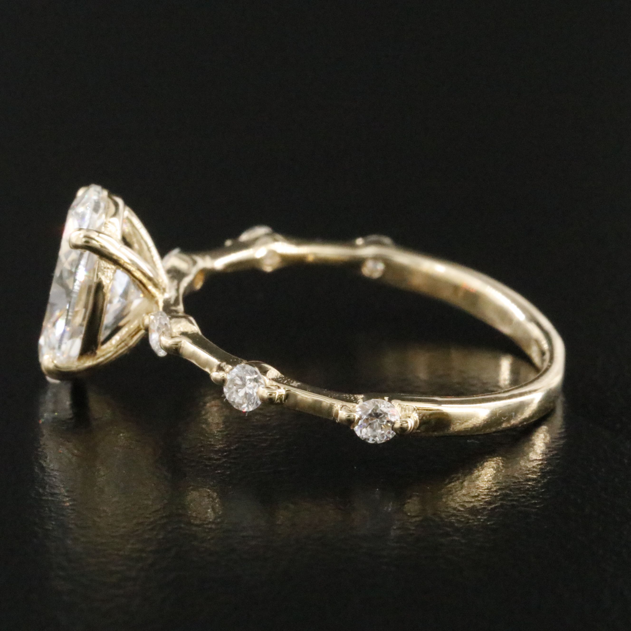 14K 2.24 CTW Lab Grown Diamond Ring with IGI Report