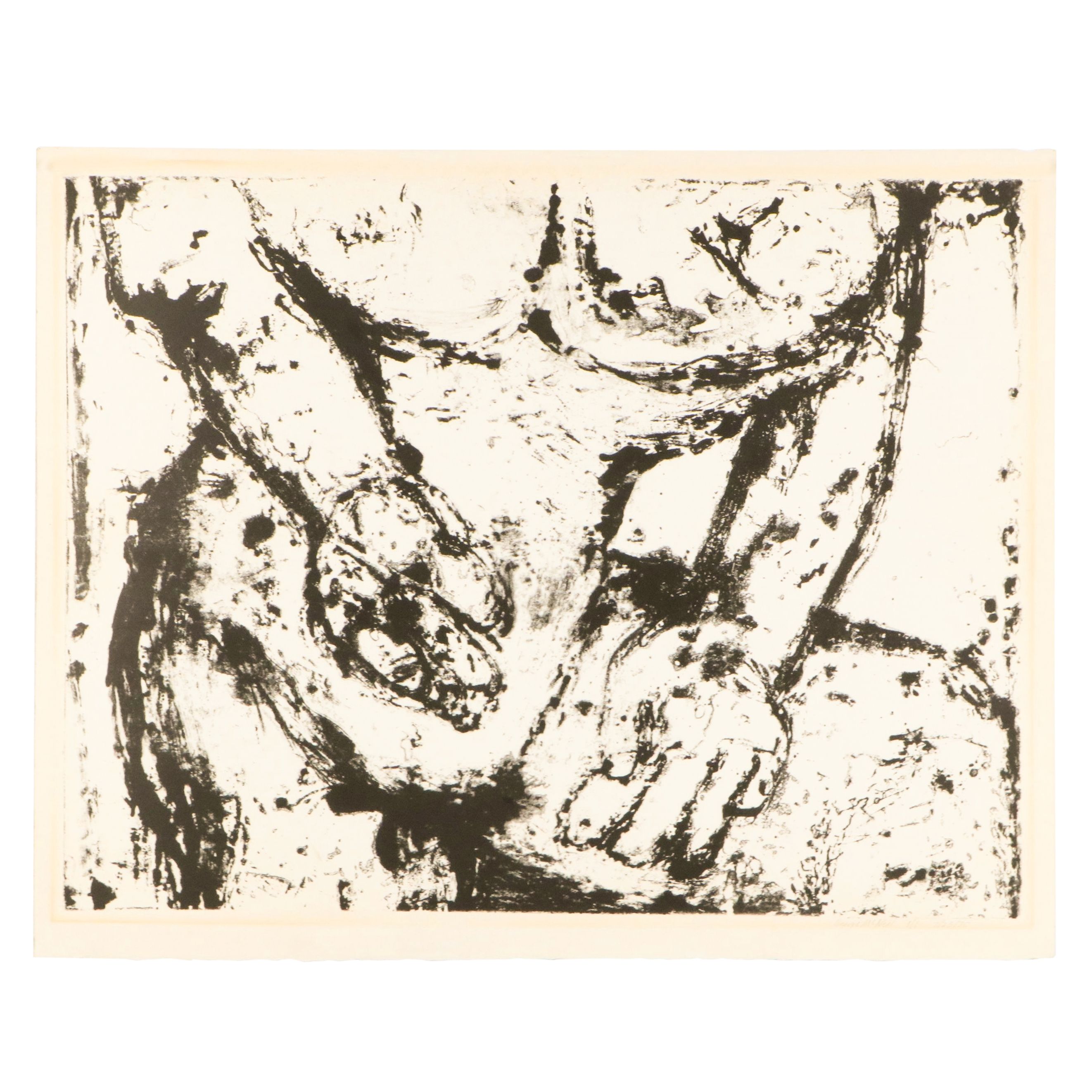 George McNeil Figurative Monotype, 1970