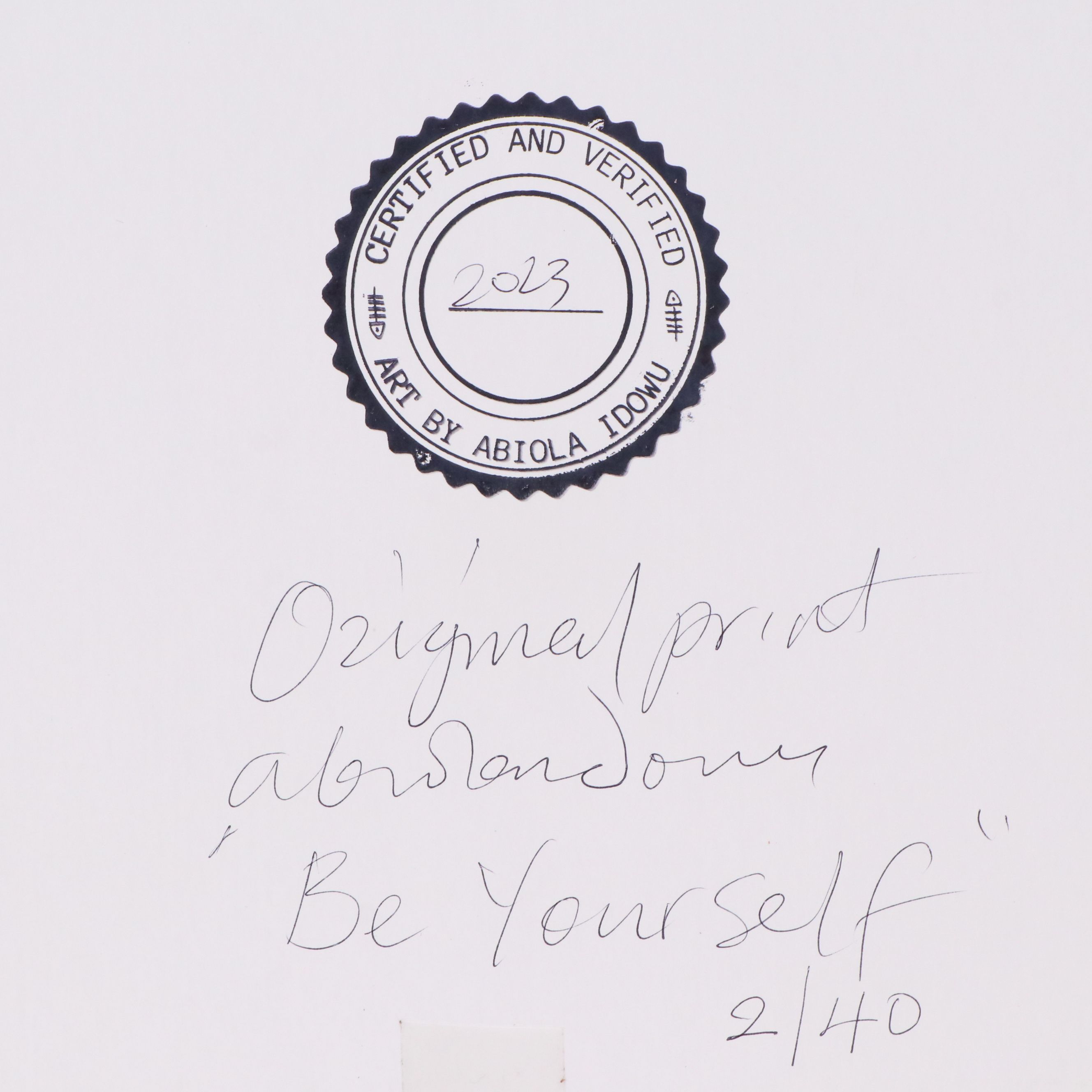 Abiola Idowu Mixed Print Portraits "Joy" and More, 2023