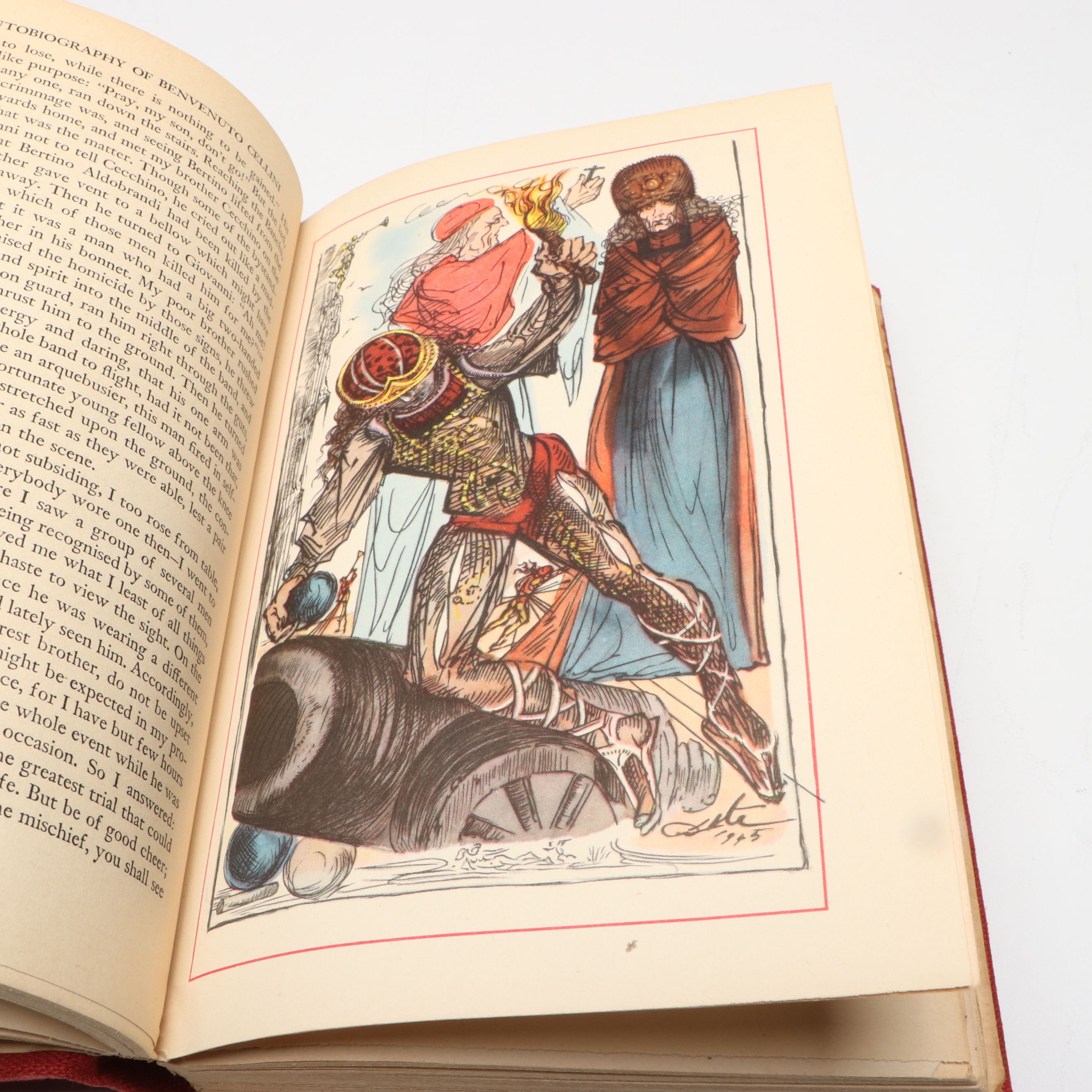 Salvador Dalí Illustrated "The Autobiography of Benvenuto Cellini," 1948