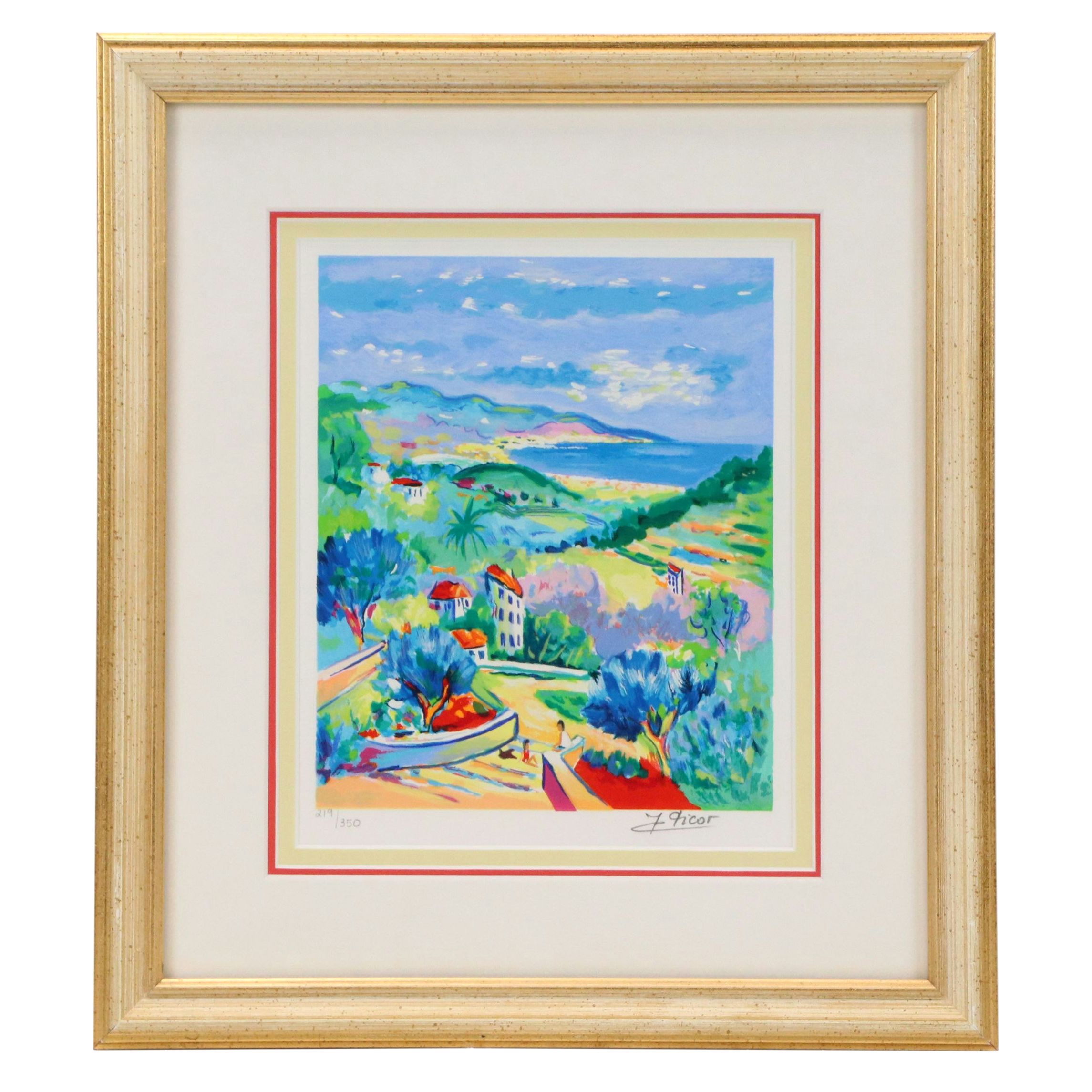 Jean-Claude Picot Serigraph "Paysage Tourmente"