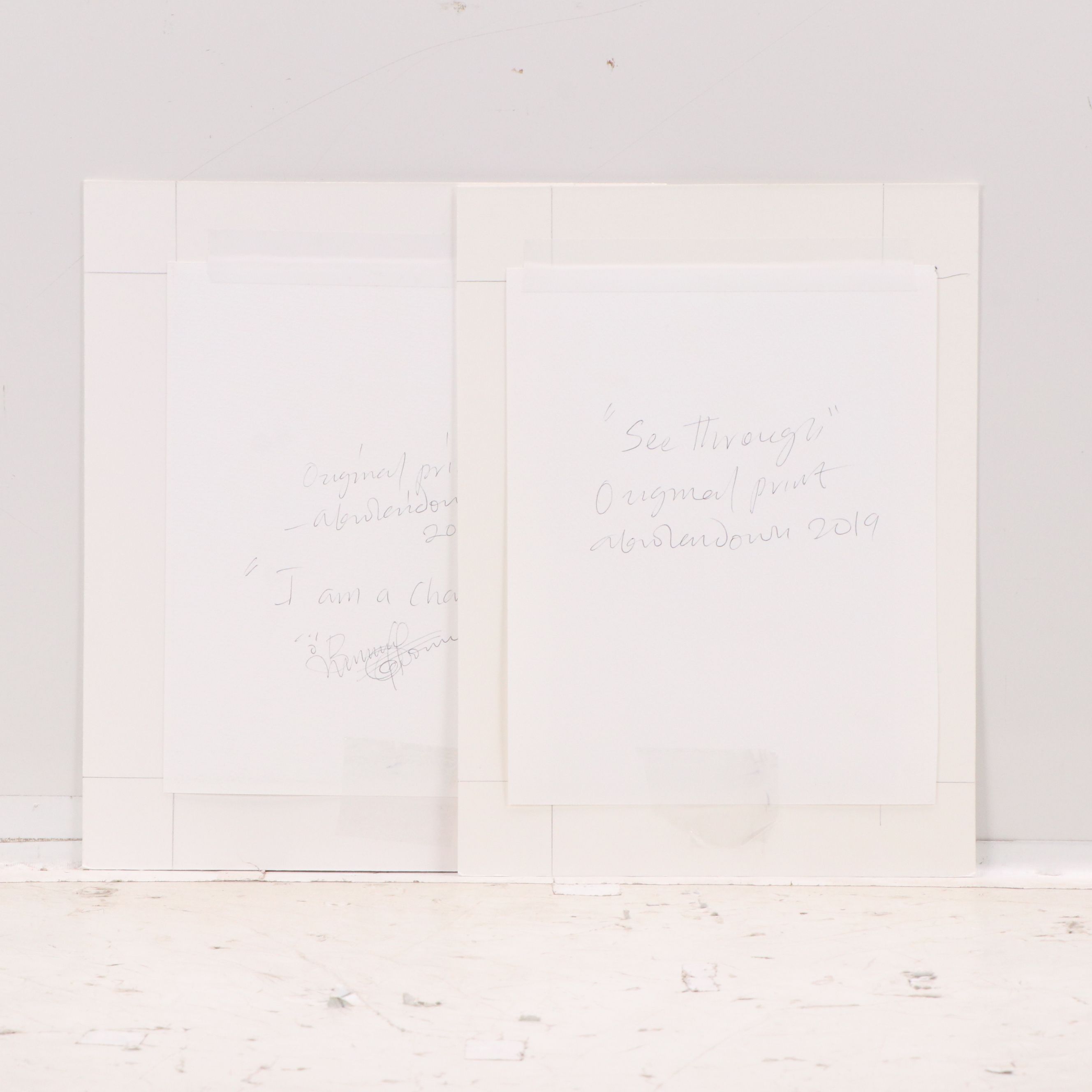 Abiola Idowu Digital Prints "I am a Champion" and "See Through," 2019