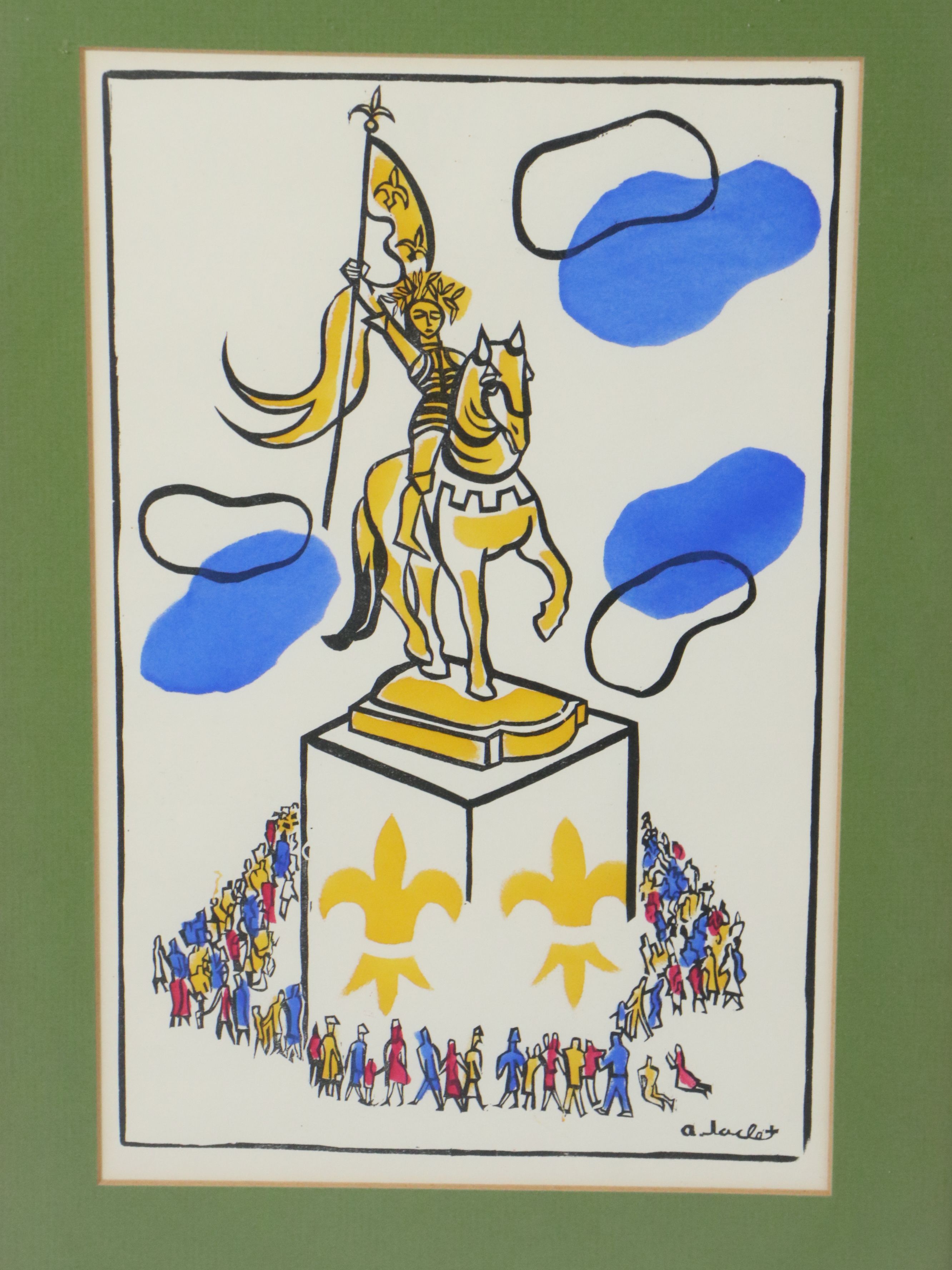 Pochoir Illustrations After Andrée Jaclet from "Jeanne d'Arc 1412-1431," 1956