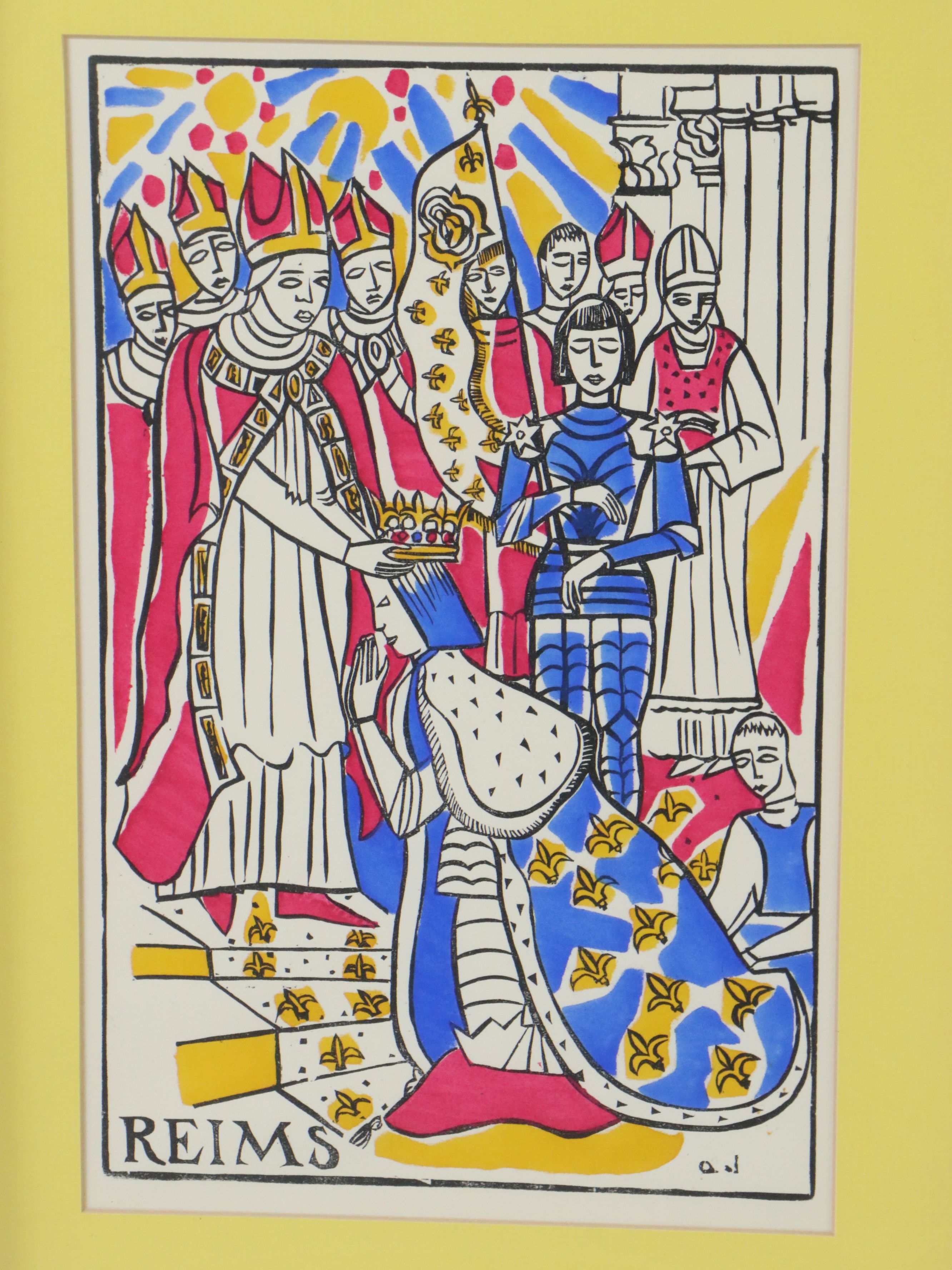 Pochoir Illustrations After Andrée Jaclet from "Jeanne d'Arc 1412-1431," 1956