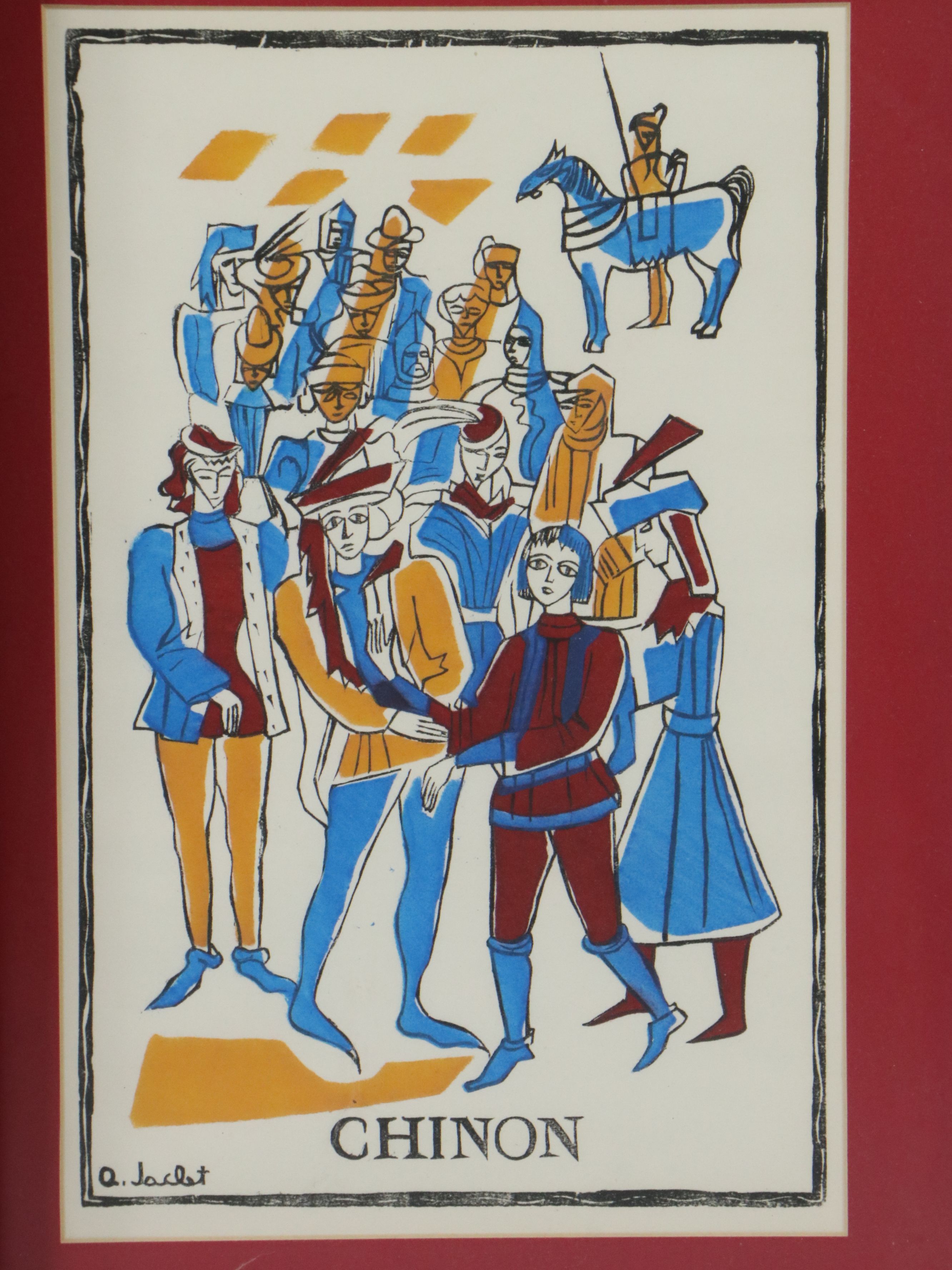 Pochoir Illustrations After Andrée Jaclet from "Jeanne d'Arc 1412-1431," 1956