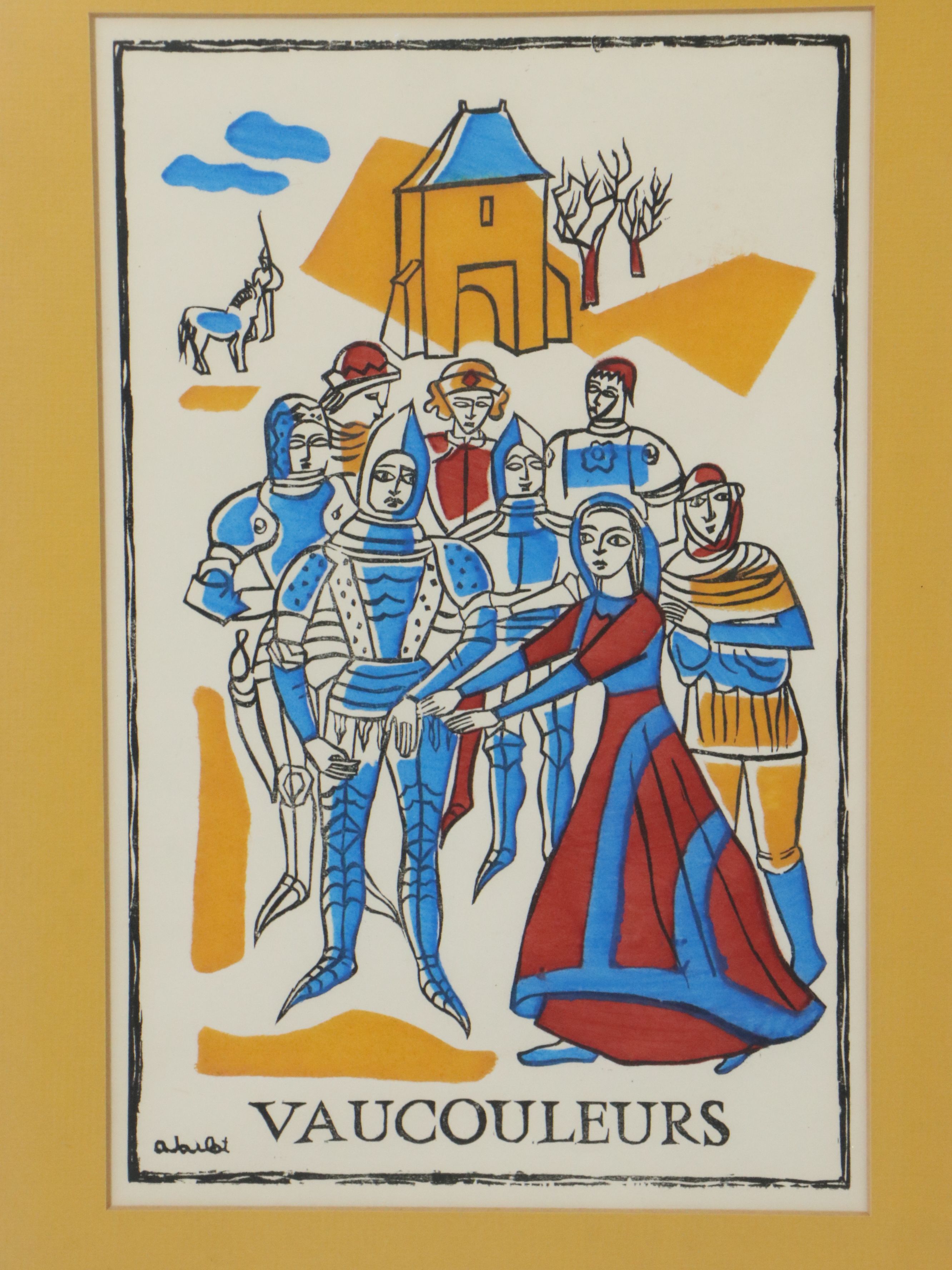 Pochoir Illustrations After Andrée Jaclet from "Jeanne d'Arc 1412-1431," 1956