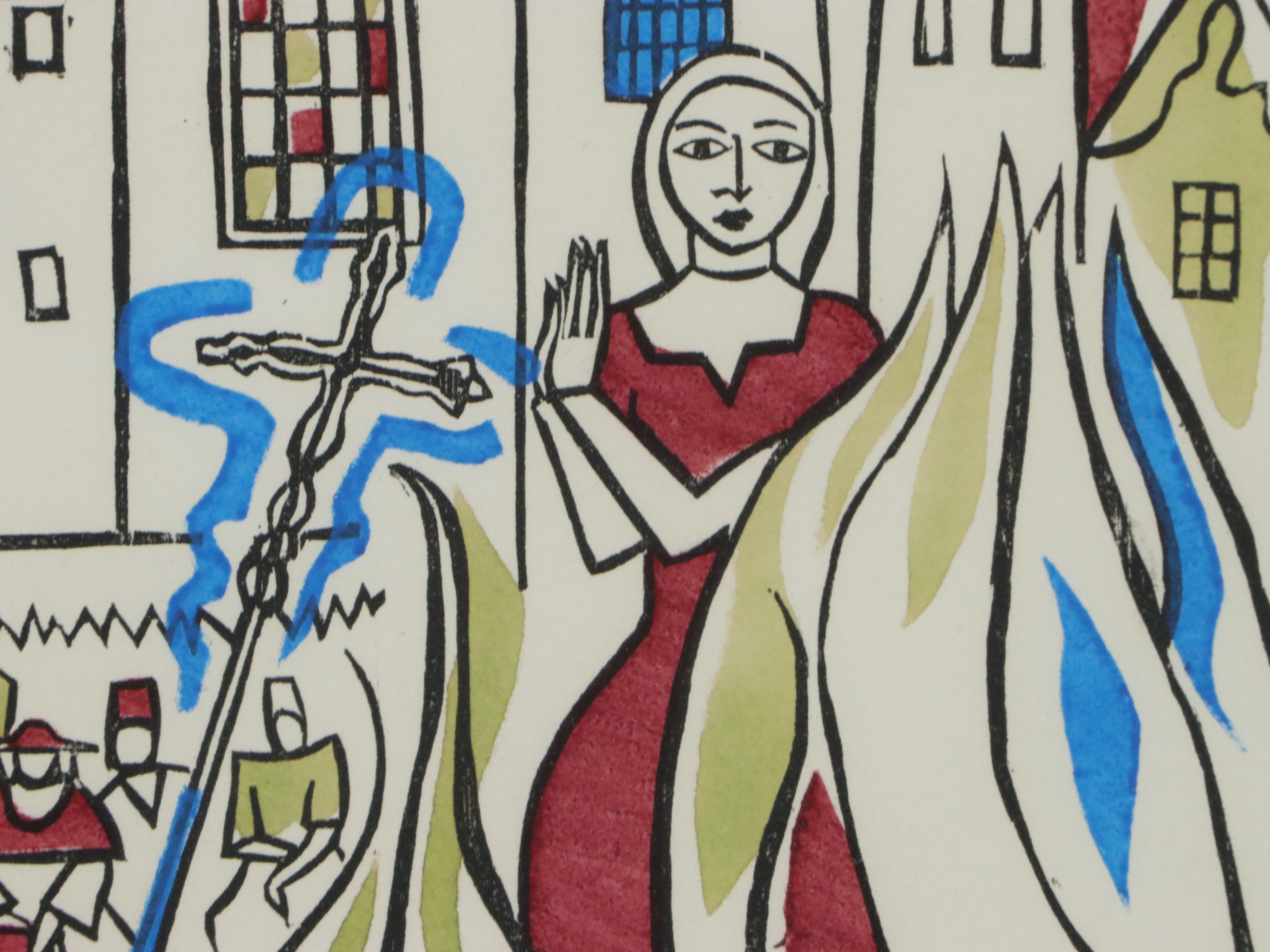 Pochoir Illustrations After Andrée Jaclet from "Jeanne d'Arc 1412-1431," 1956