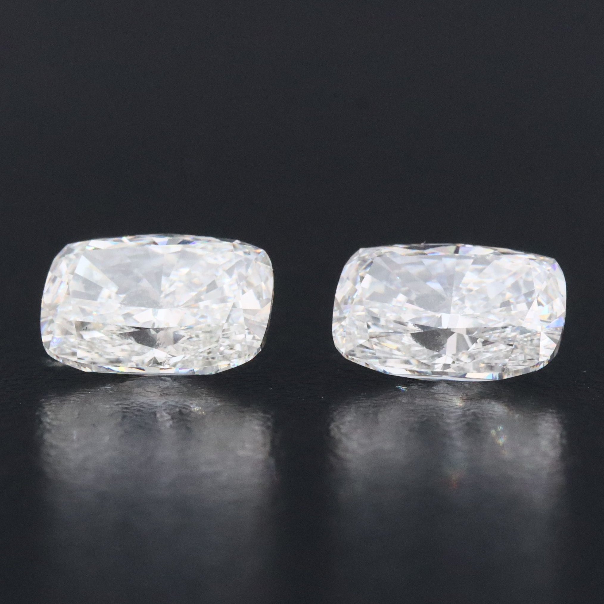 Loose 4.02 CTW Matched Pair Lab Grown Diamonds with IGI Reports