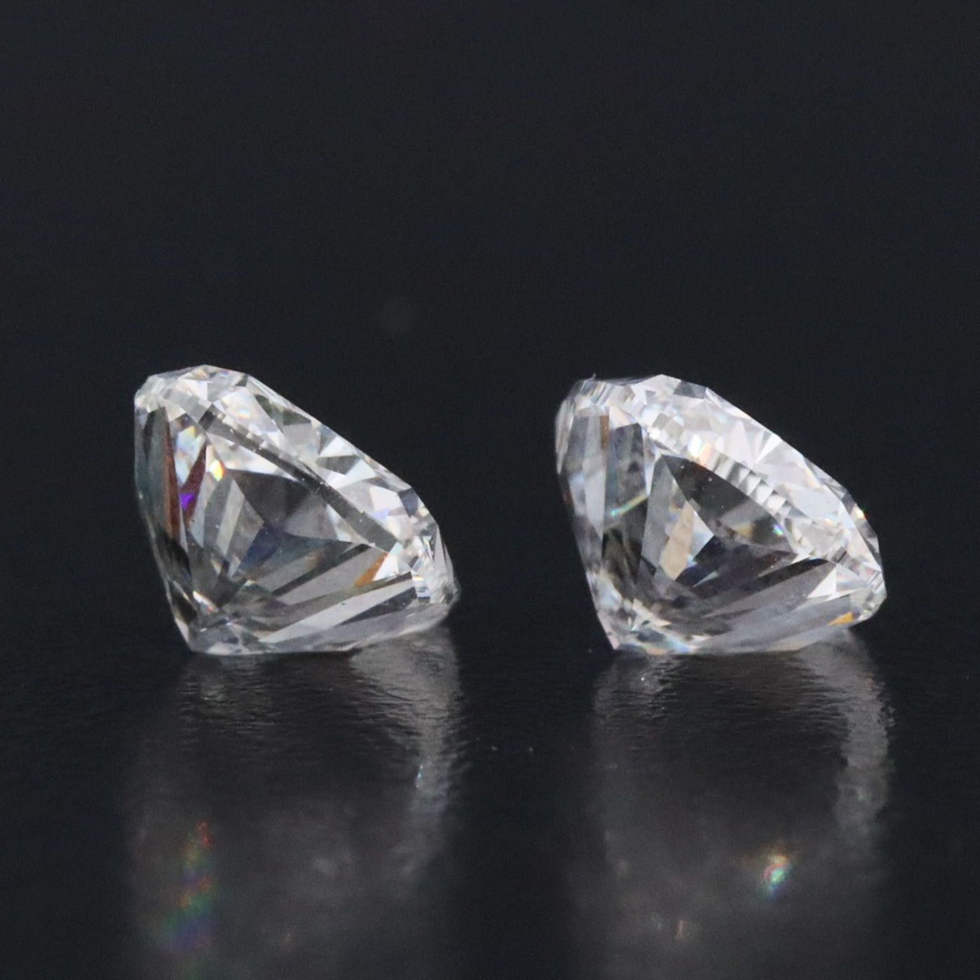 Loose 4.02 CTW Matched Pair Lab Grown Diamonds with IGI Reports