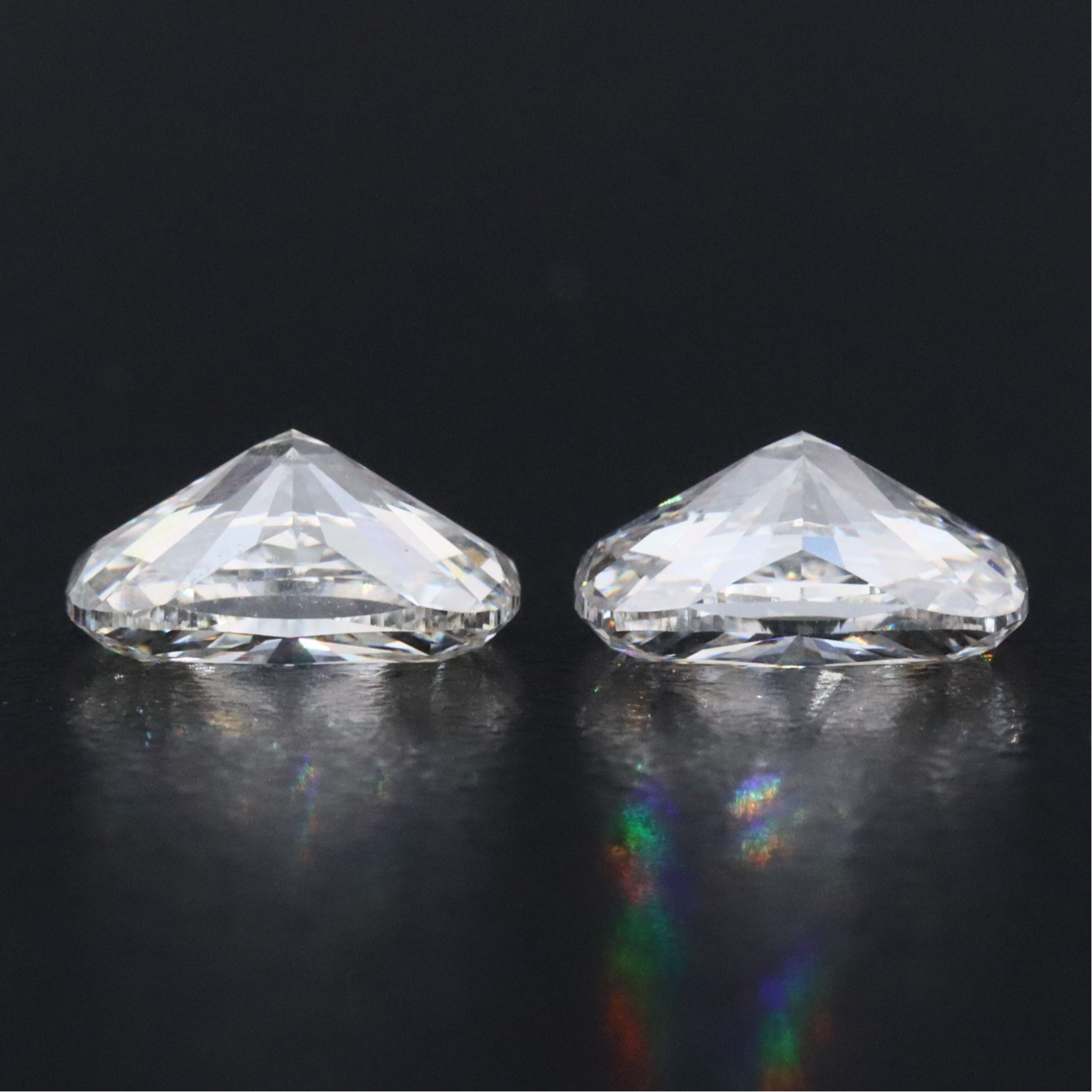 Loose 4.02 CTW Matched Pair Lab Grown Diamonds with IGI Reports