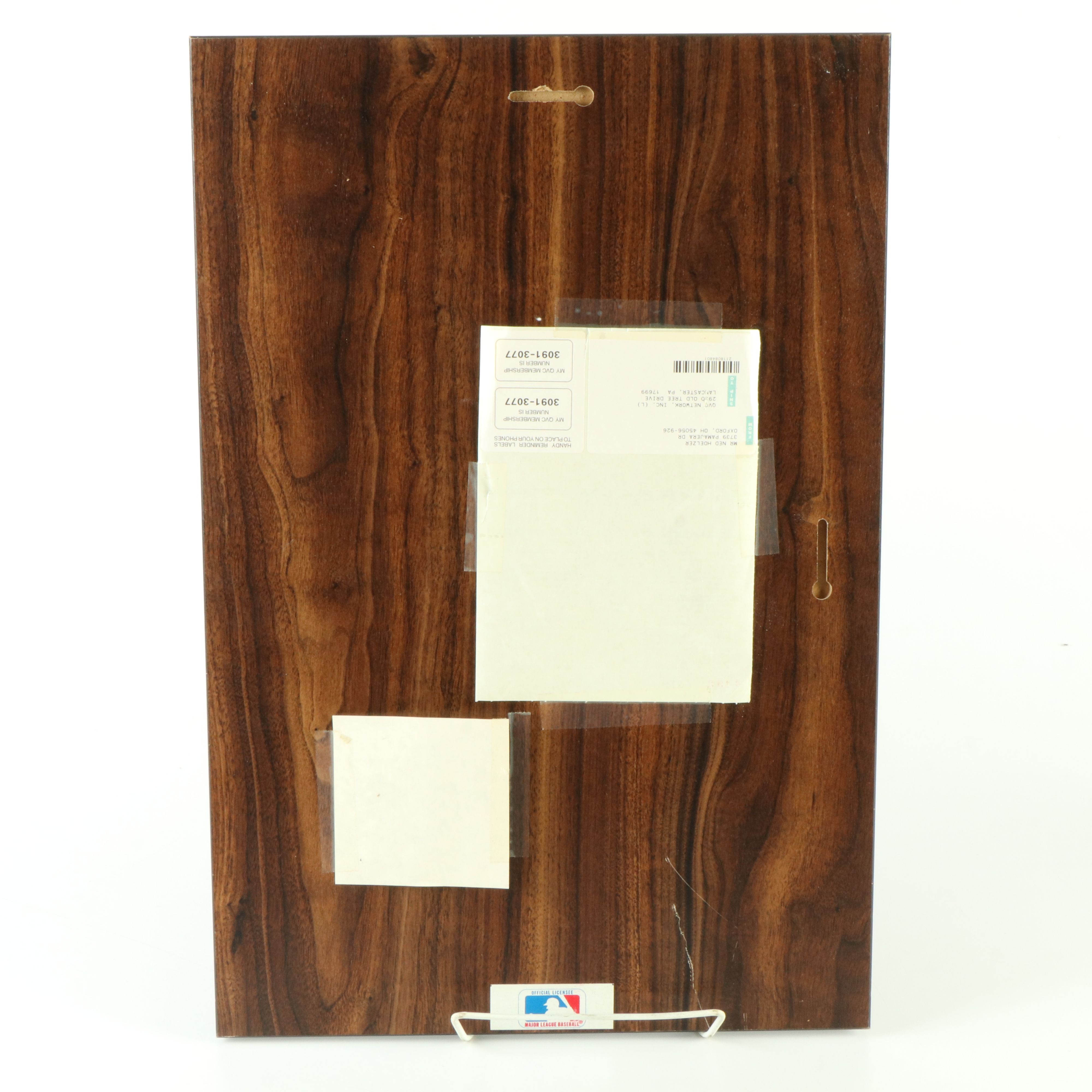 Joe DiMaggio Signed New York Yankees Baseball Display