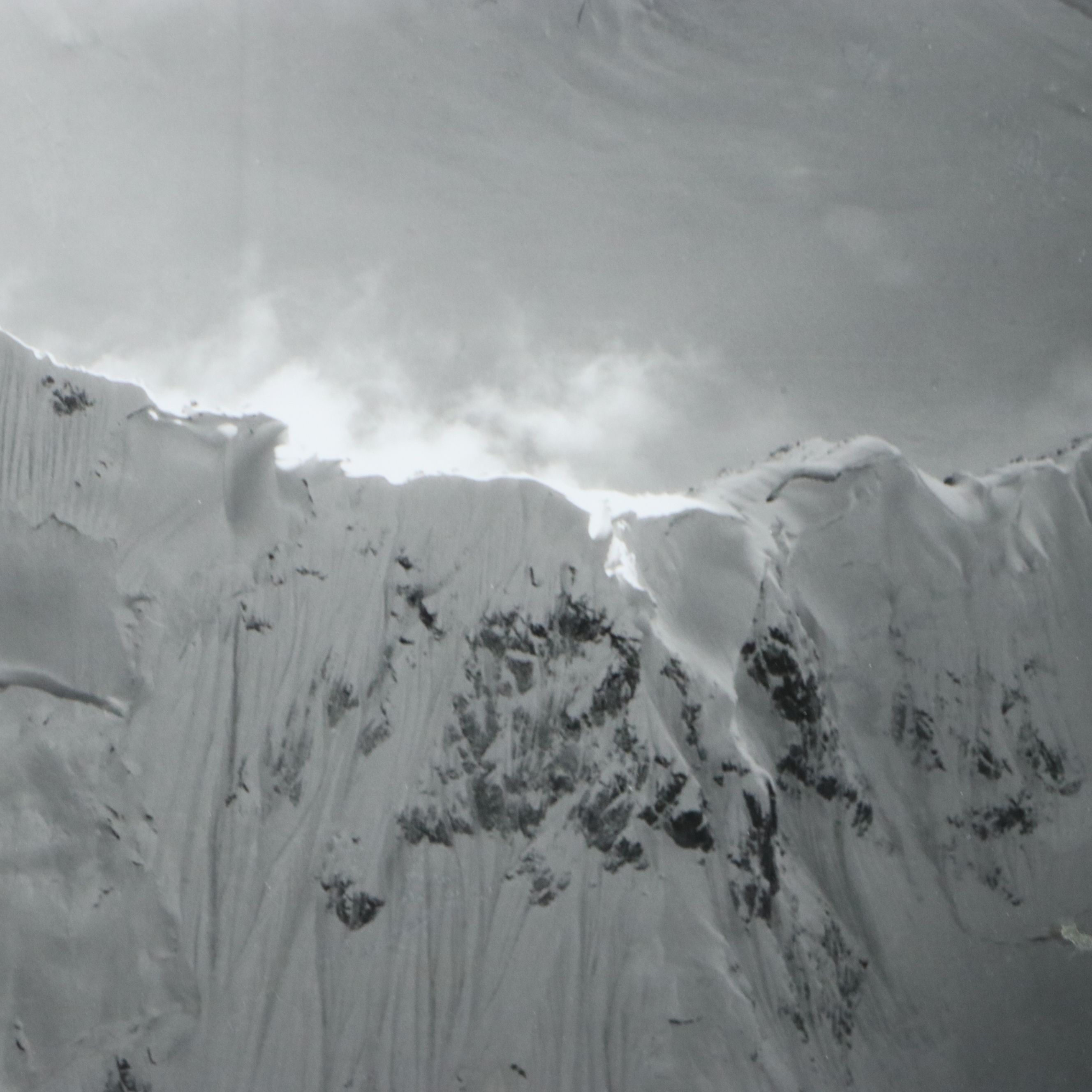 Bradford Washburn Silver Gelatin Photograph "Mt. Huntington, Twilight," 1964