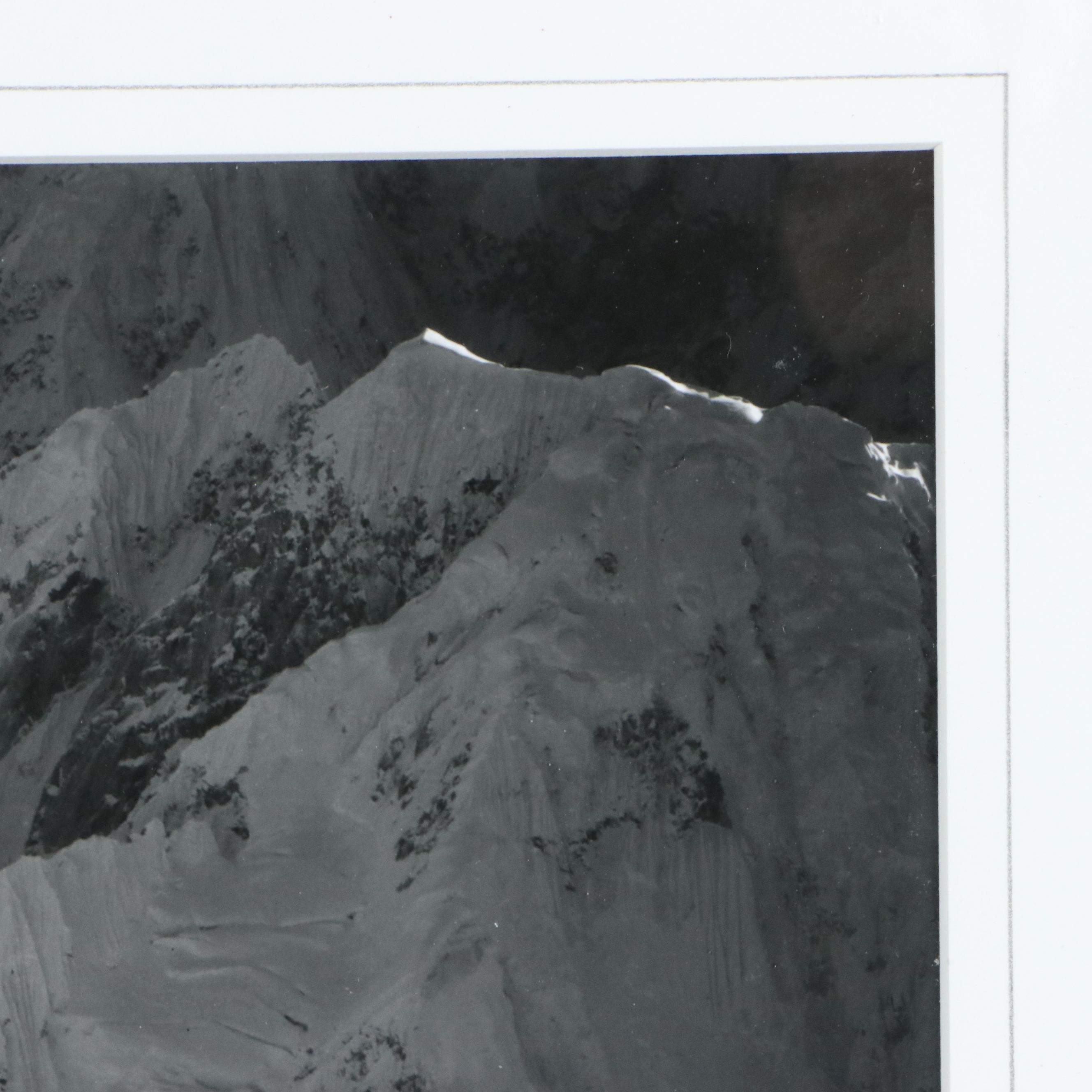 Bradford Washburn Silver Gelatin Photograph "Mt. Huntington, Twilight," 1964