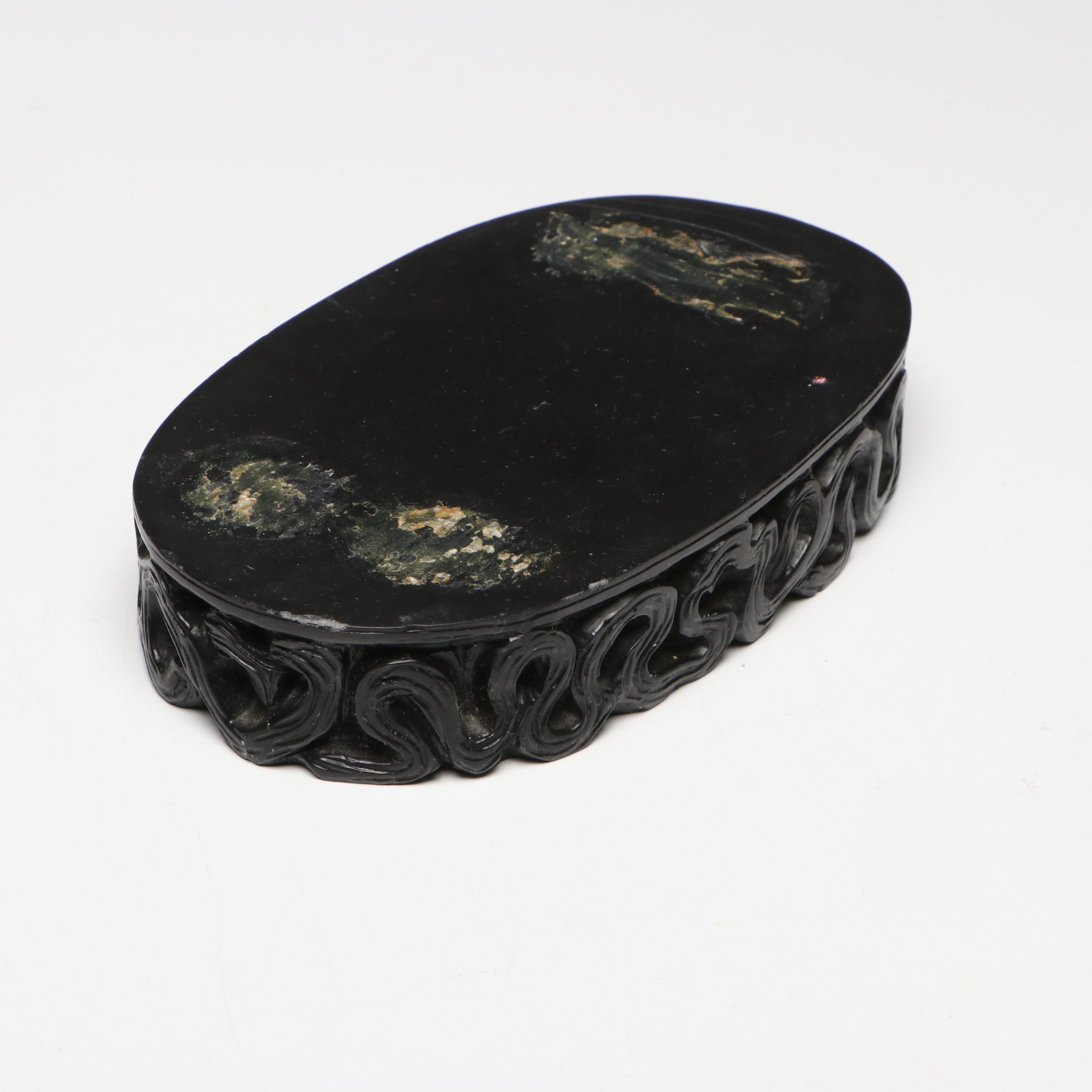 Chinese Resin Galloping Horse Figure with Resin and Glass Elephant Figures