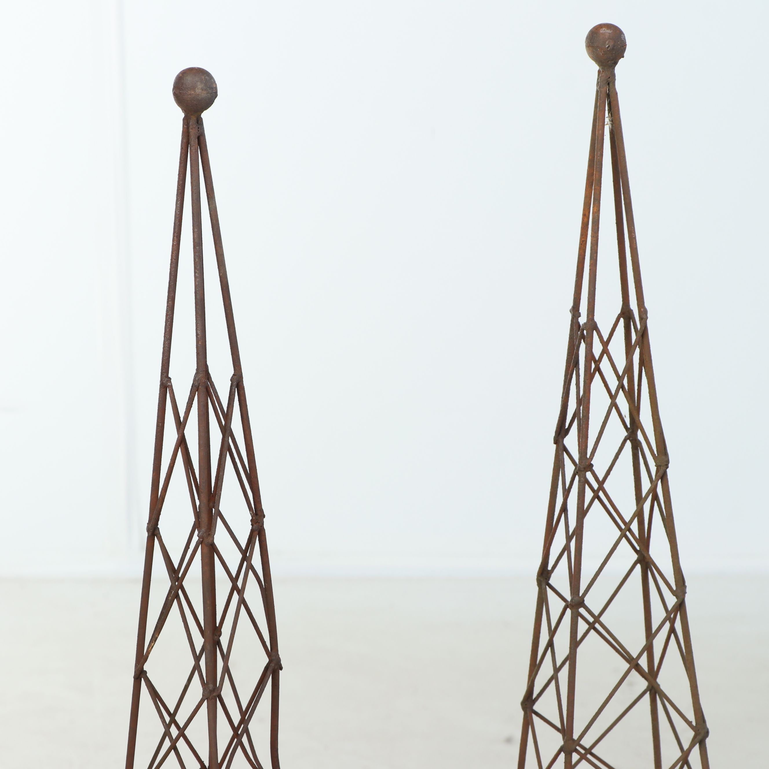 Ironwork Armillary Sundial with Garden Trellises