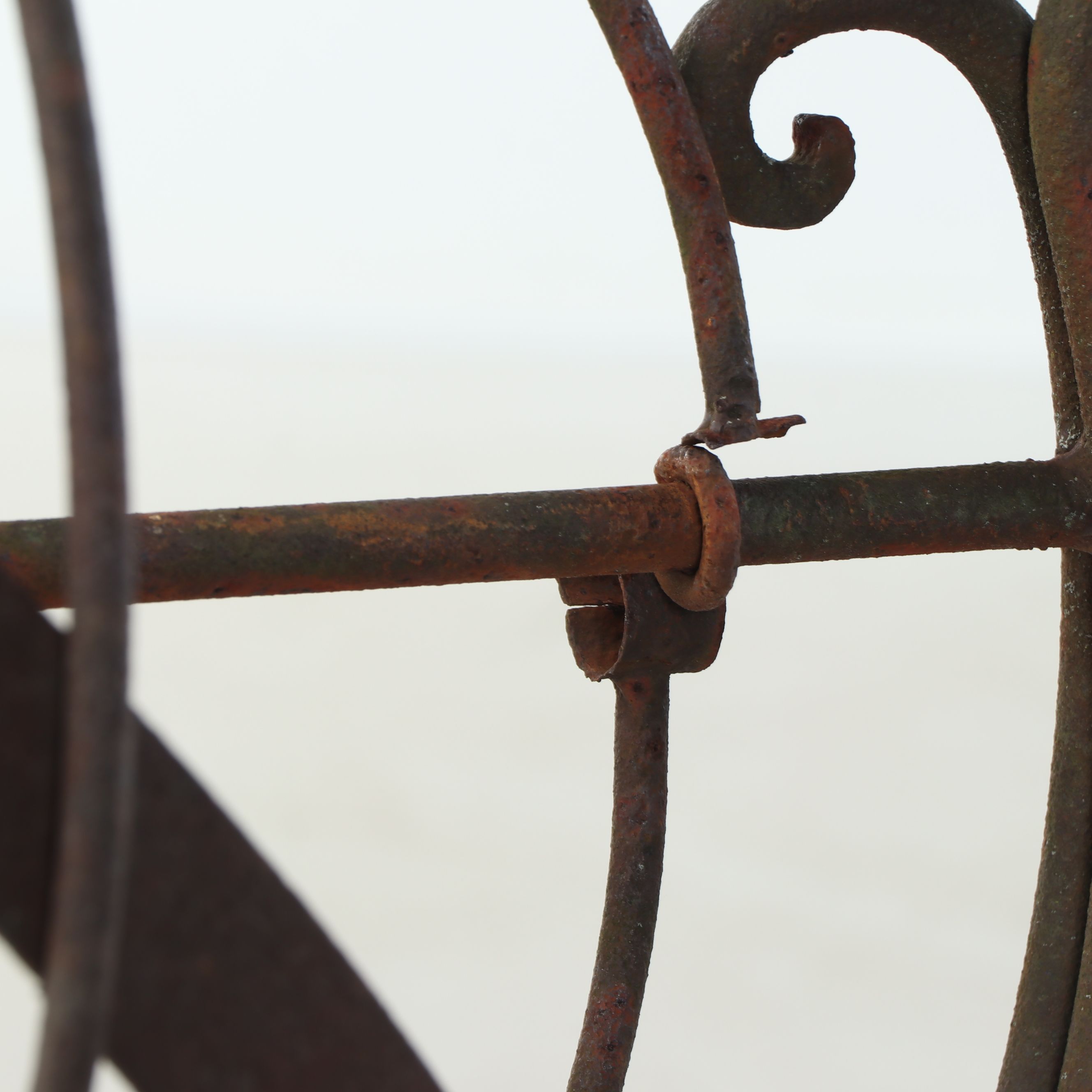 Ironwork Armillary Sundial with Garden Trellises