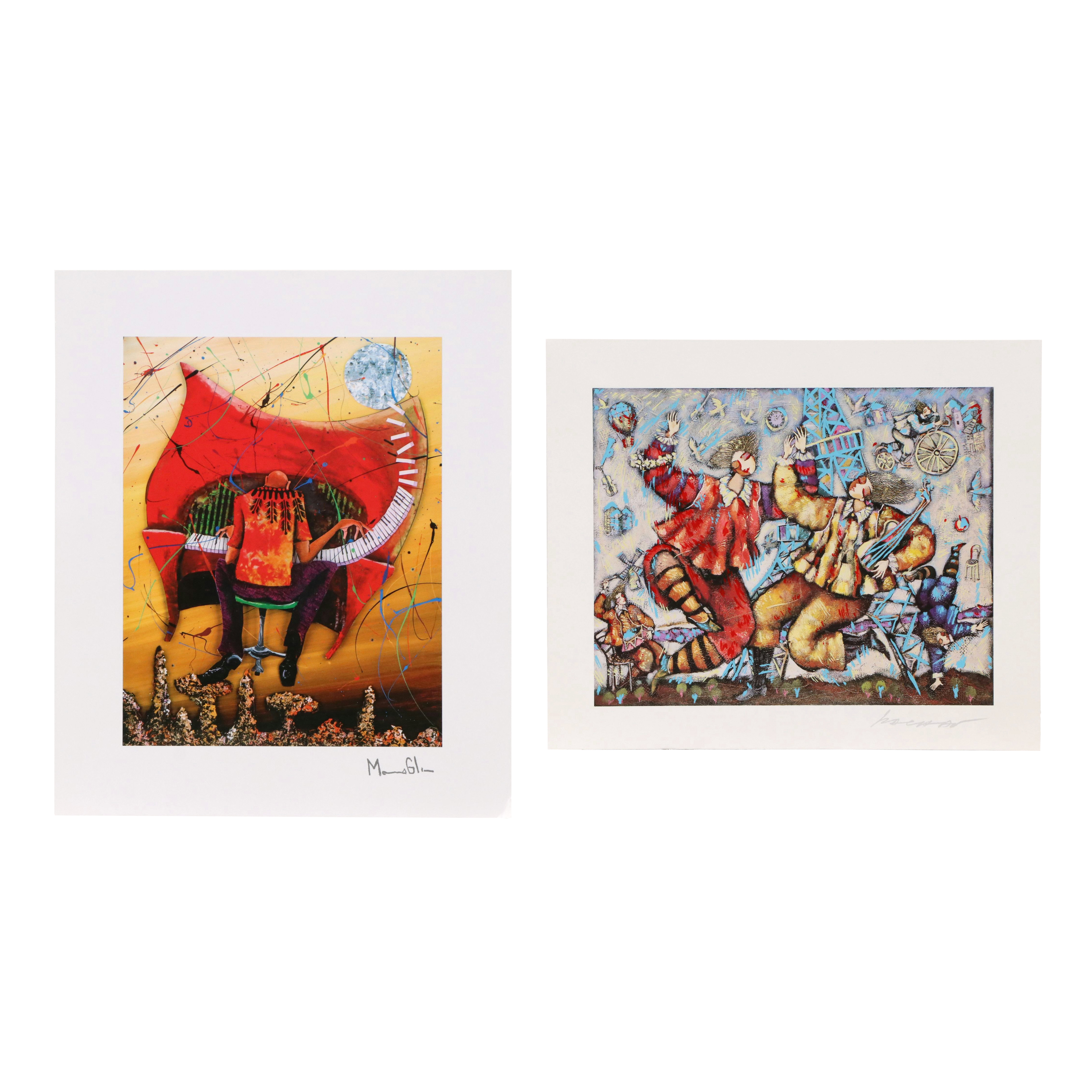 Marcus Glenn Seriolithograph "Keys to the Soul (Red)," More