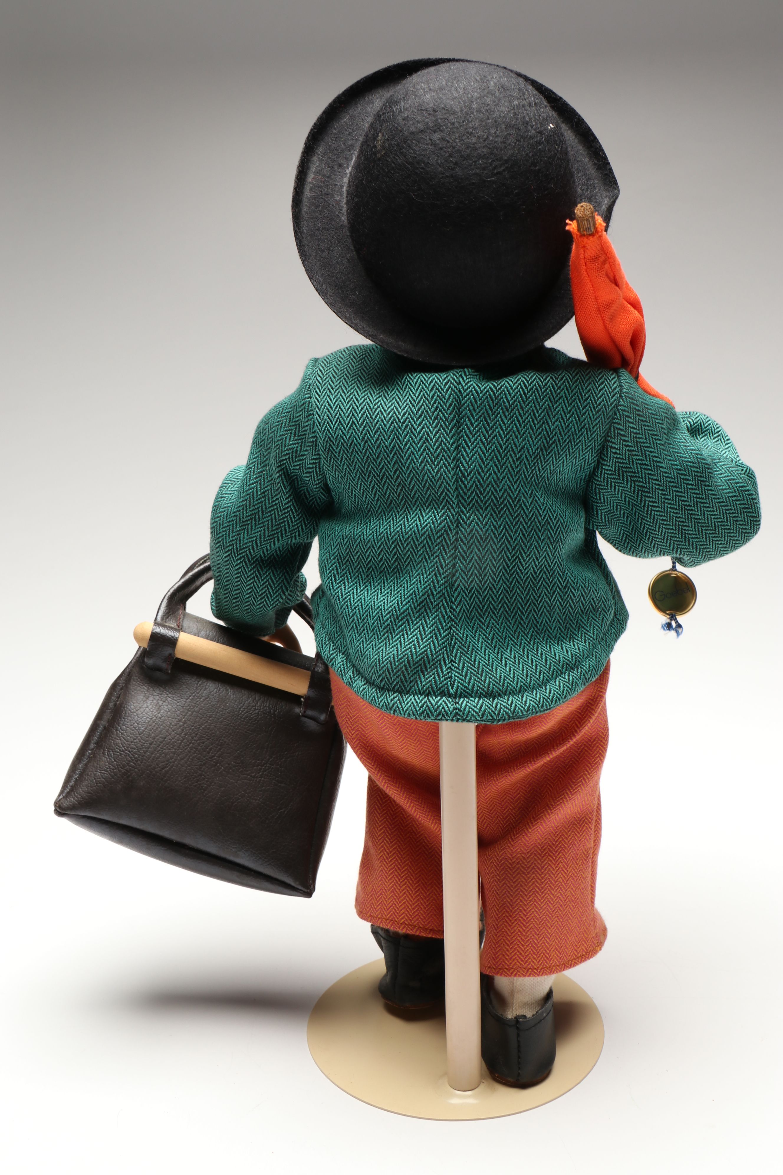 Goebel Hummel "Merry Wanderer" Porcelain Doll with Shelf Sitter, Late 20th C.