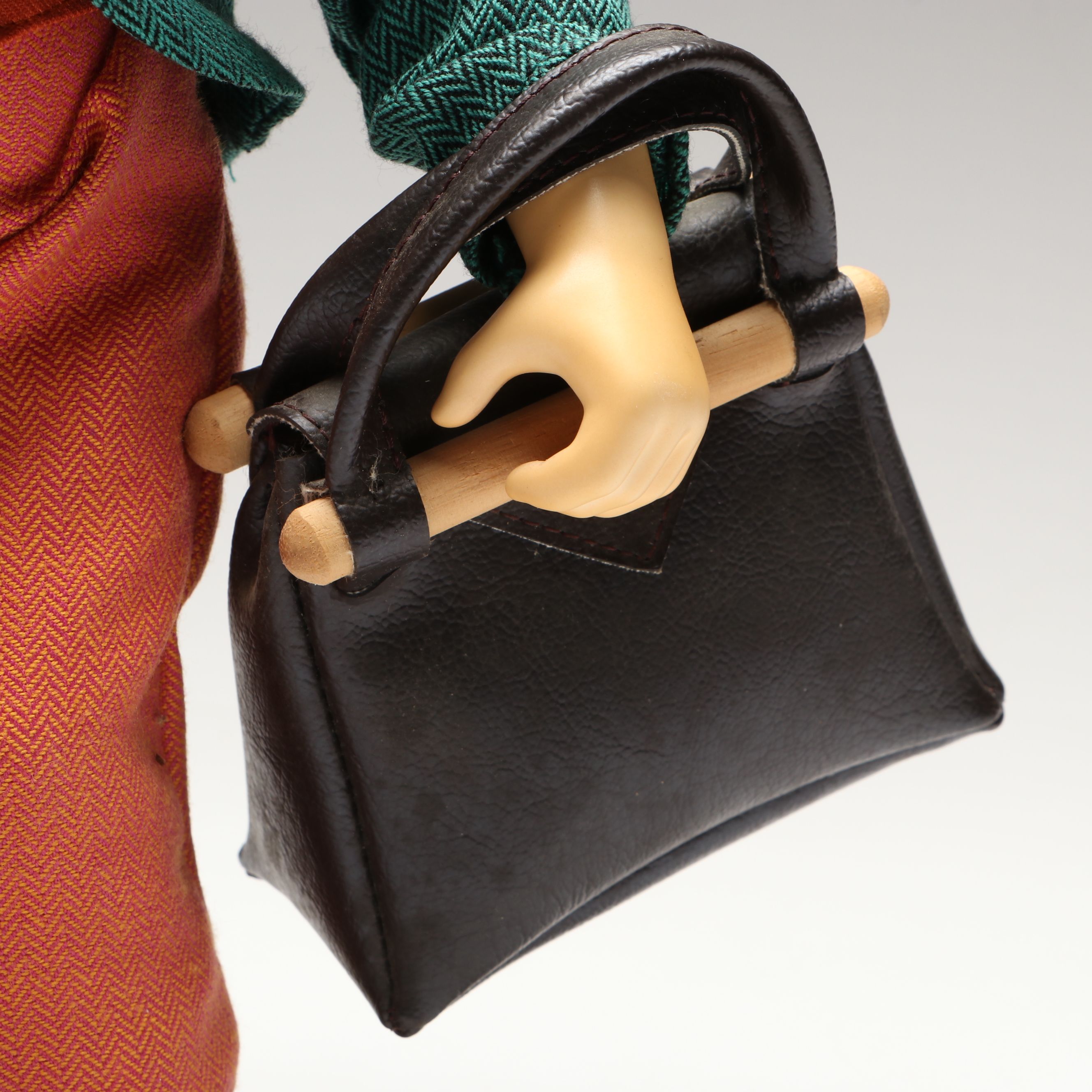 Goebel Hummel "Merry Wanderer" Porcelain Doll with Shelf Sitter, Late 20th C.