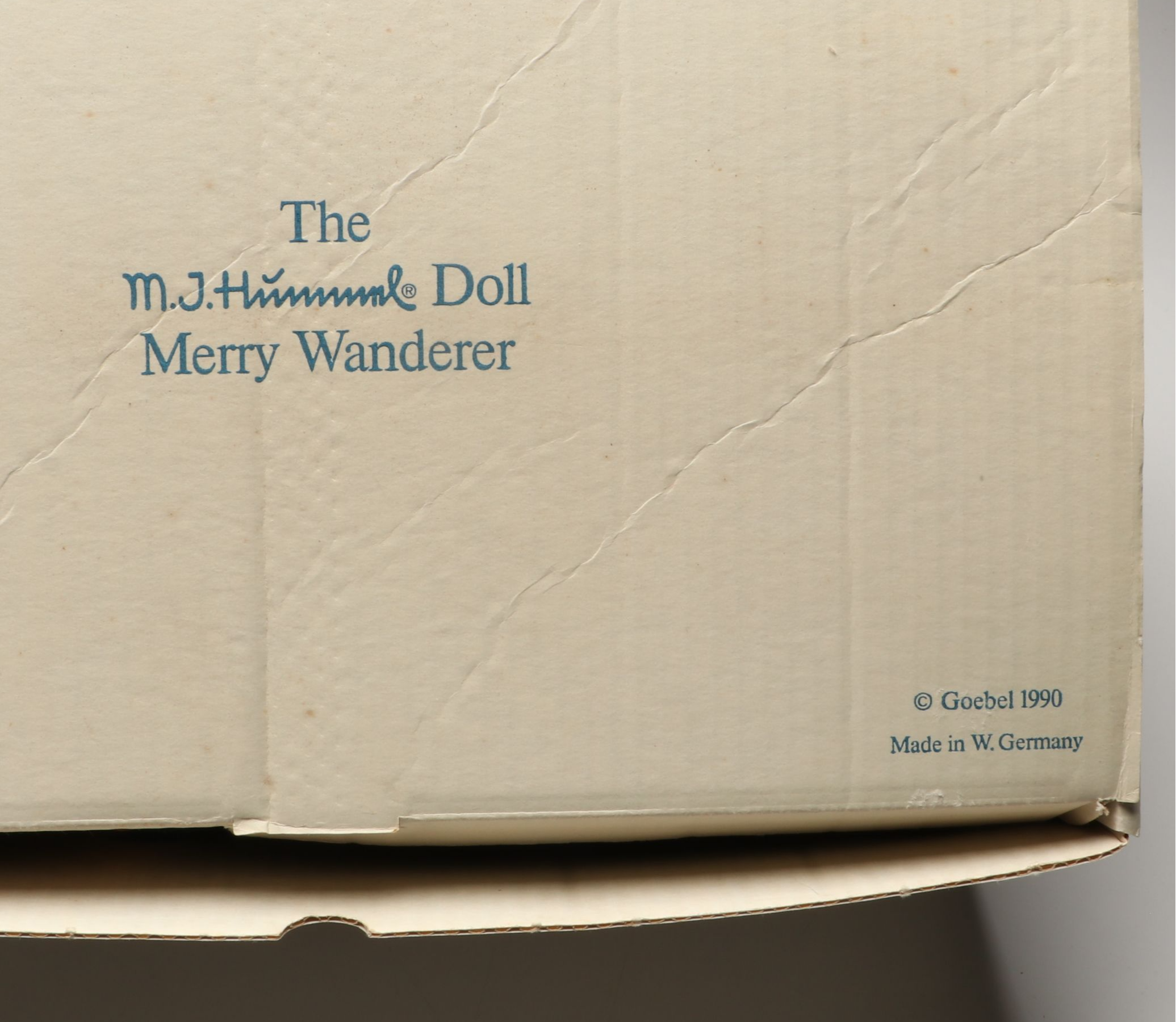 Goebel Hummel "Merry Wanderer" Porcelain Doll with Shelf Sitter, Late 20th C.