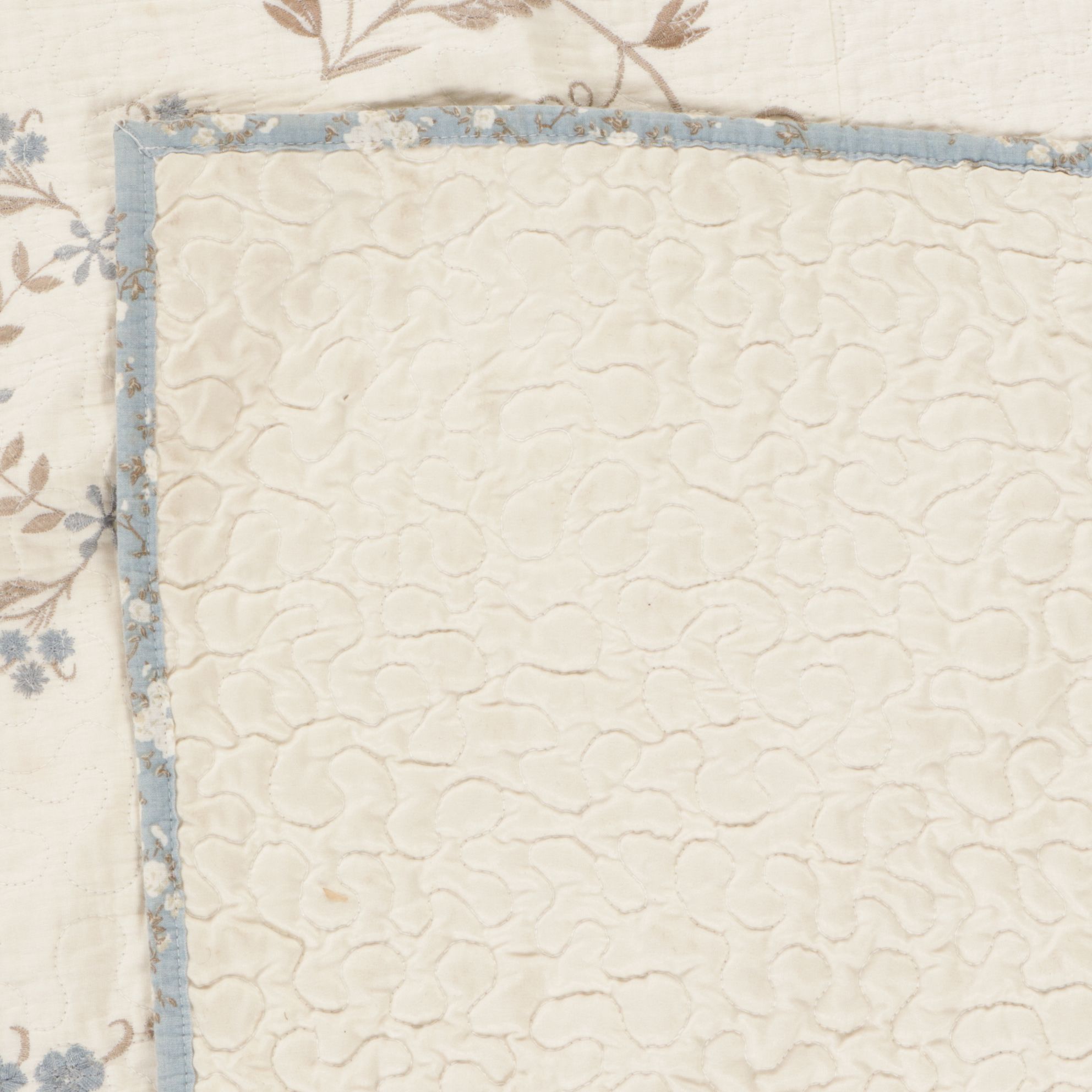 Martha Stewart Westminster Vines Cotton Quilt Bedspread and Shams